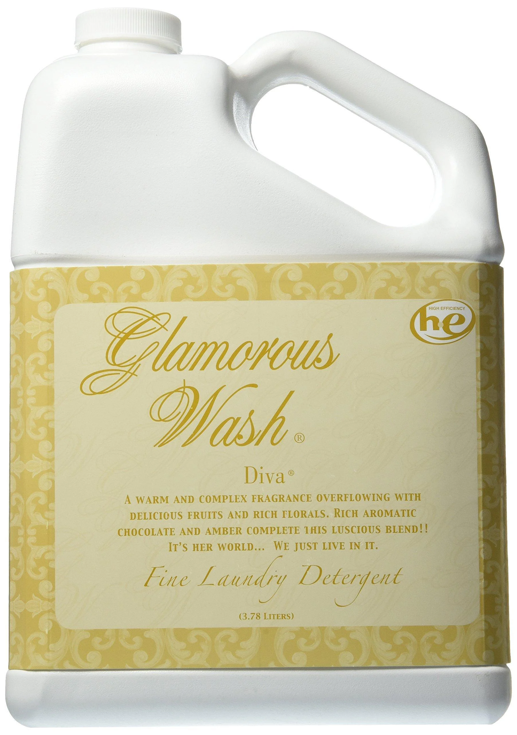 TYLER Gallon Glam Wash Laundry Detergent, Diva 128 Fl Oz (Pack of 1) Floral 128 Fl Oz (Pack of 1)