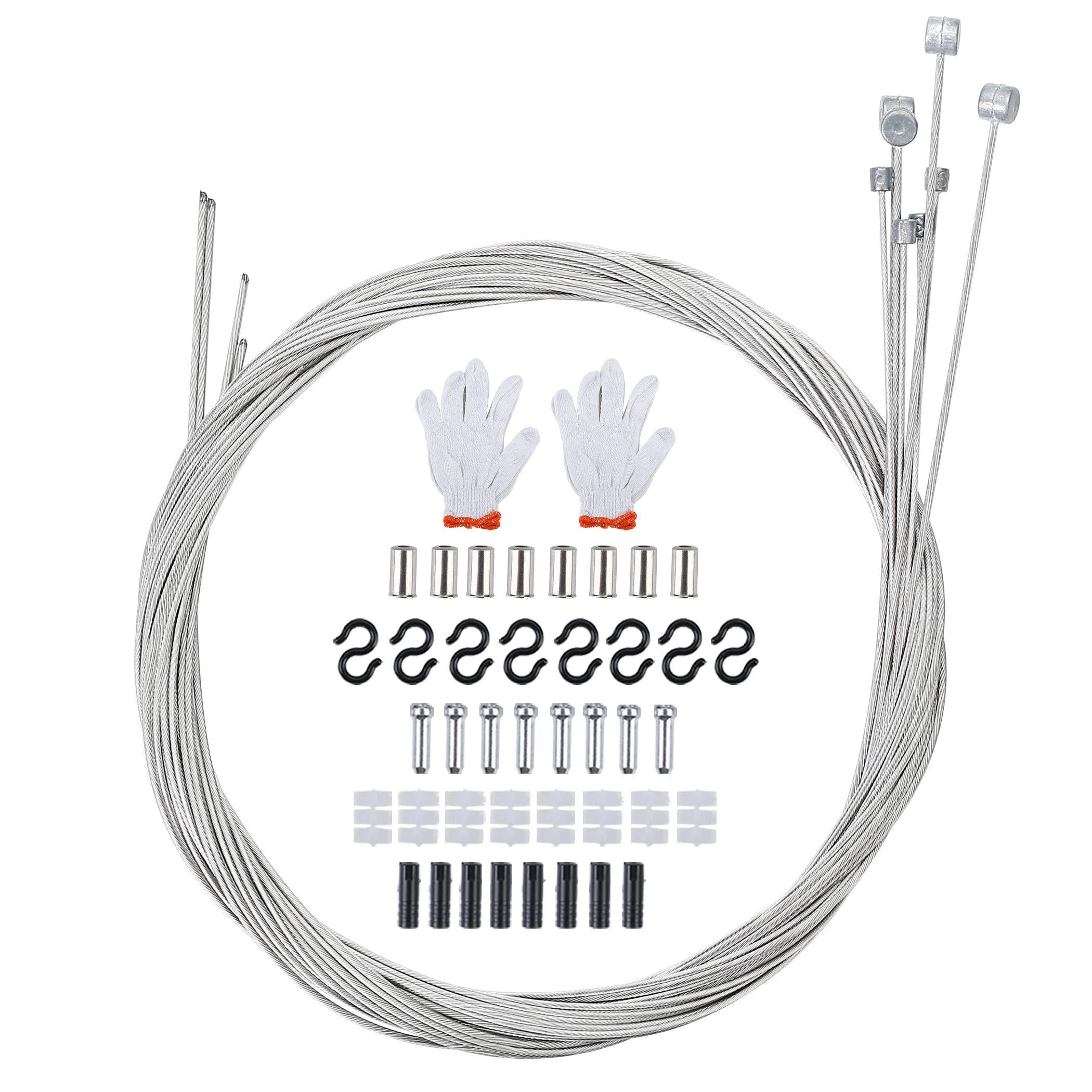 Singker 2 Set Mountain Bike Brake Cable Gear Cable Wire Kit, Universal Bicycle Shifter/Shift Cable for MTB/Road Bike,Including 40PCS Complete Inner Replacement Set