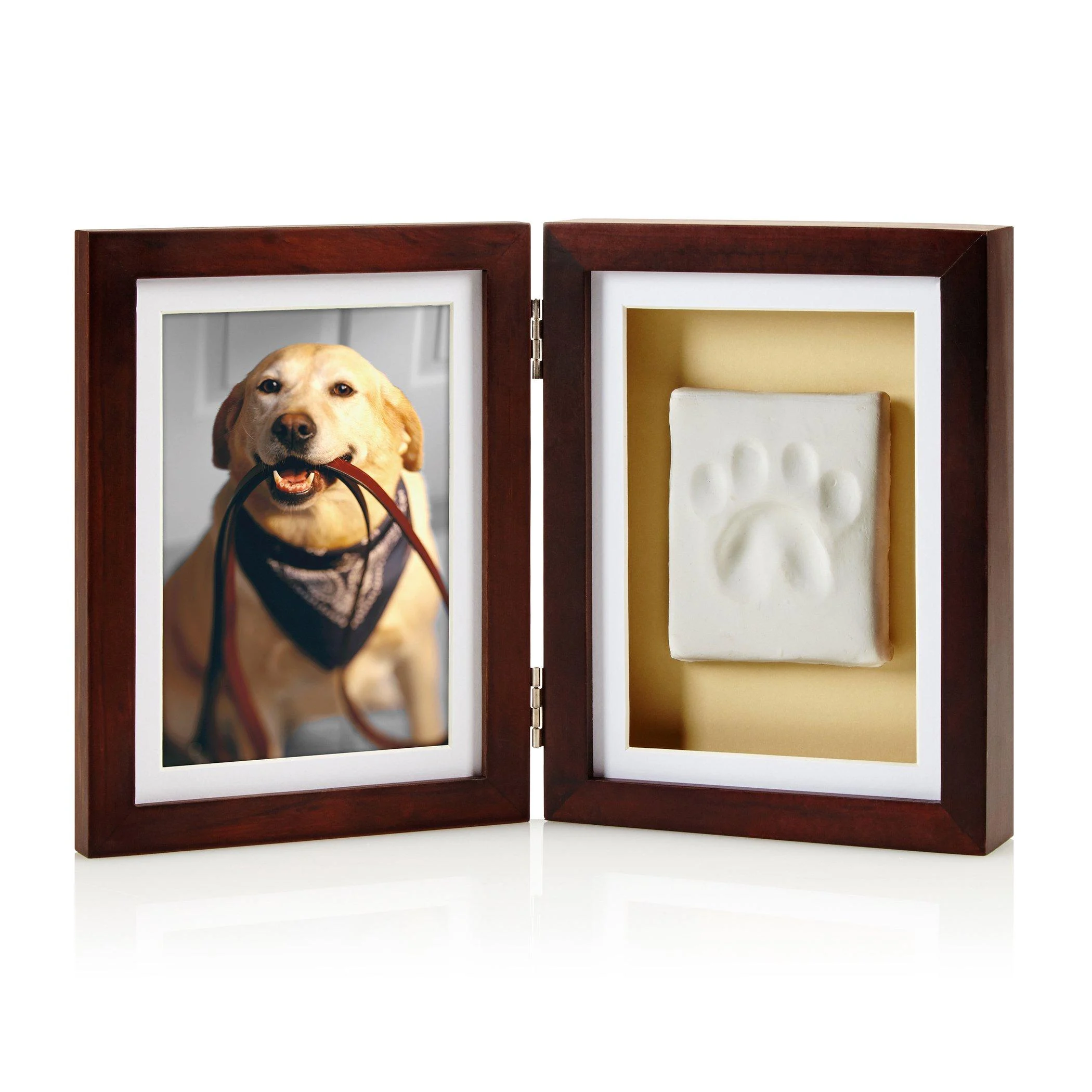 Pearhead Pet DIY Pawprints Desk Frame Kit for Dogs Or Cats Espresso