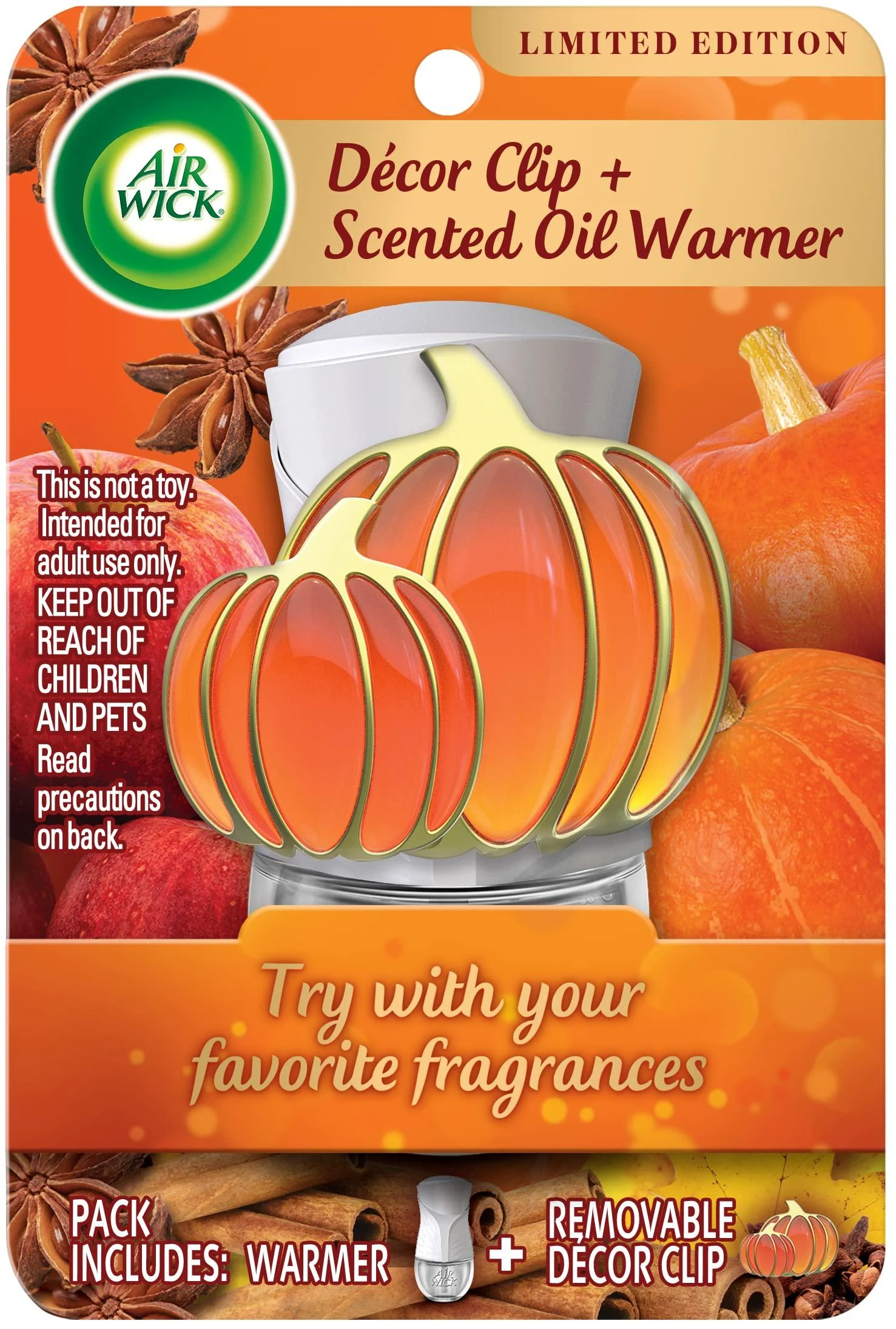 Air Wick Plug in Scented Oil Pumpkin Gadget Fall D cor Essential Oils Air Freshener