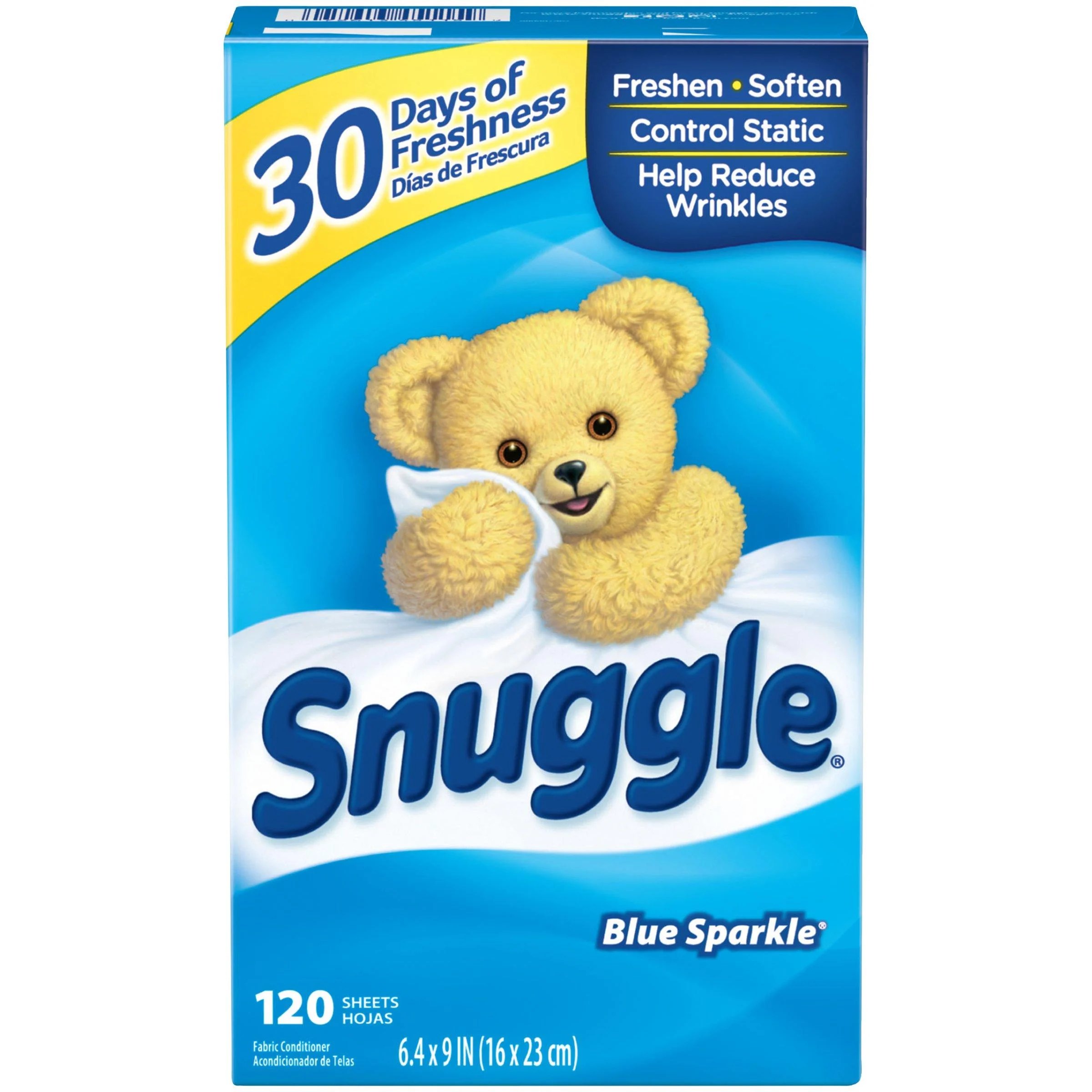 Snuggle Fabric Softener Sheets Fresh Scent 120 Sheets/box