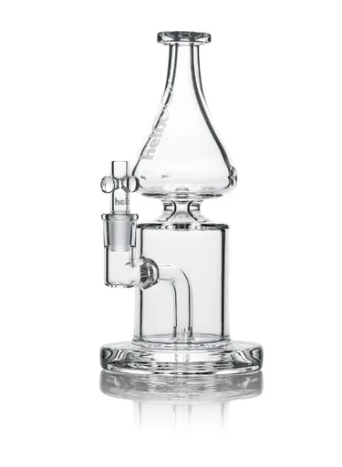 GRAV Helix Clear Straight Base W/ Fixed Downstem Water Pipe