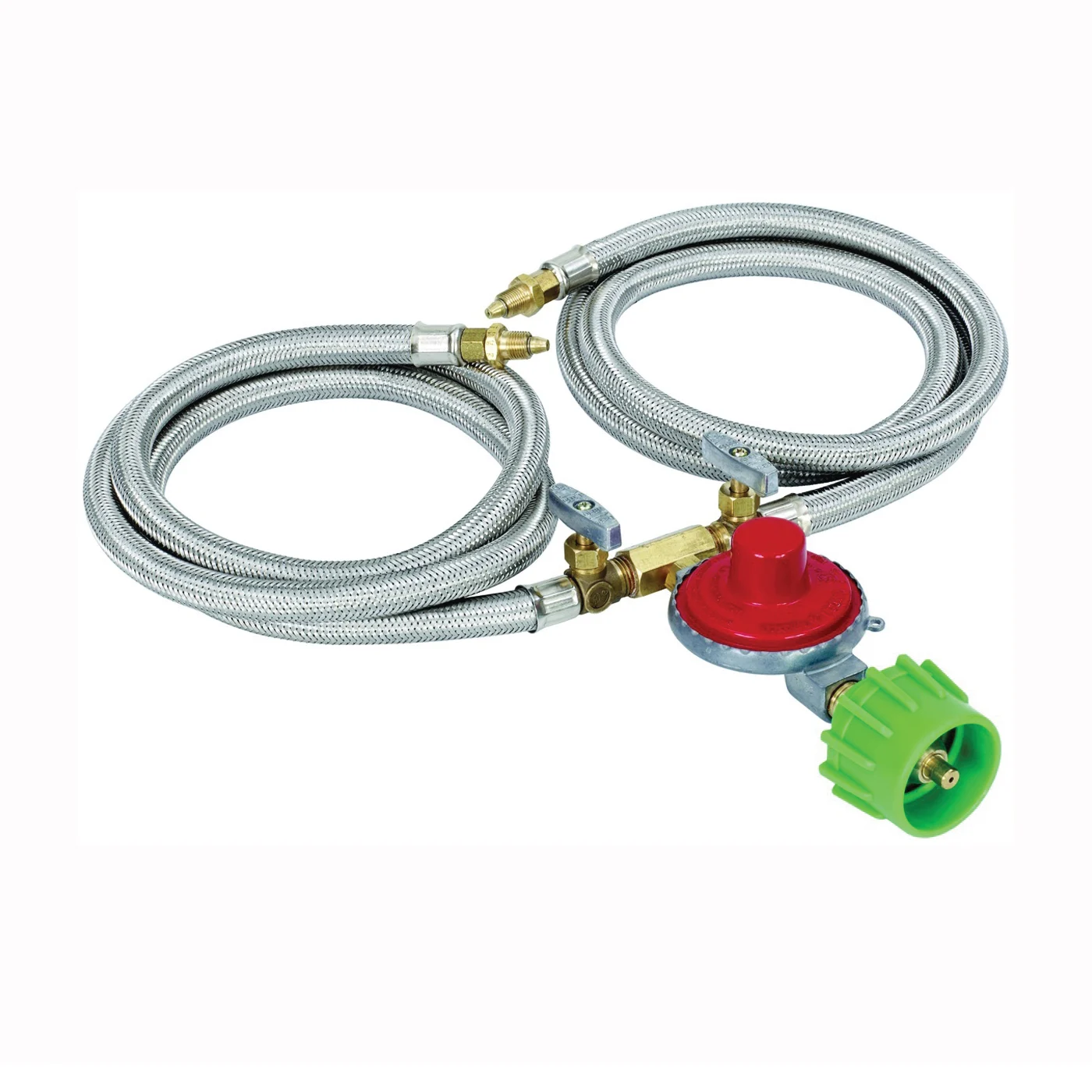 M2HPH Hose and Regulator Kit, 1/8 in Connection, 36 in L Hose, Stainless Steel - Bayou Classic