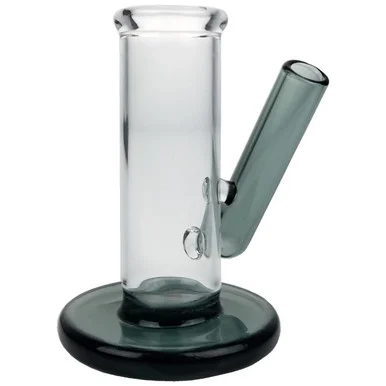 3" Glass Carb Cap & Dabber Stand - Smokey Grey