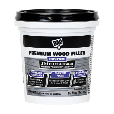 7079800550 Premium Wood Filler, Paste, Slight, Off-White, 16 oz