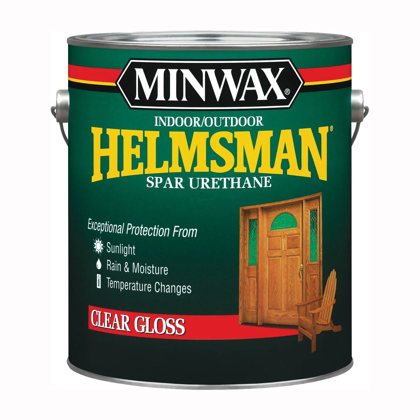 13200000 Spar Varnish, High-Gloss, Liquid, Clear, 1 gal, Can