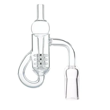 VapeBrat 14mm Female 90 Degree Diamond Knot Quartz Recycler Banger Kit