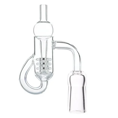 VapeBrat 18mm Female 90 Degree Diamond Knot Quartz Recycler Banger Kit