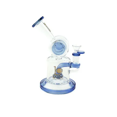 7.8 Inch DJ Water Pipe Lookah Glass Blue