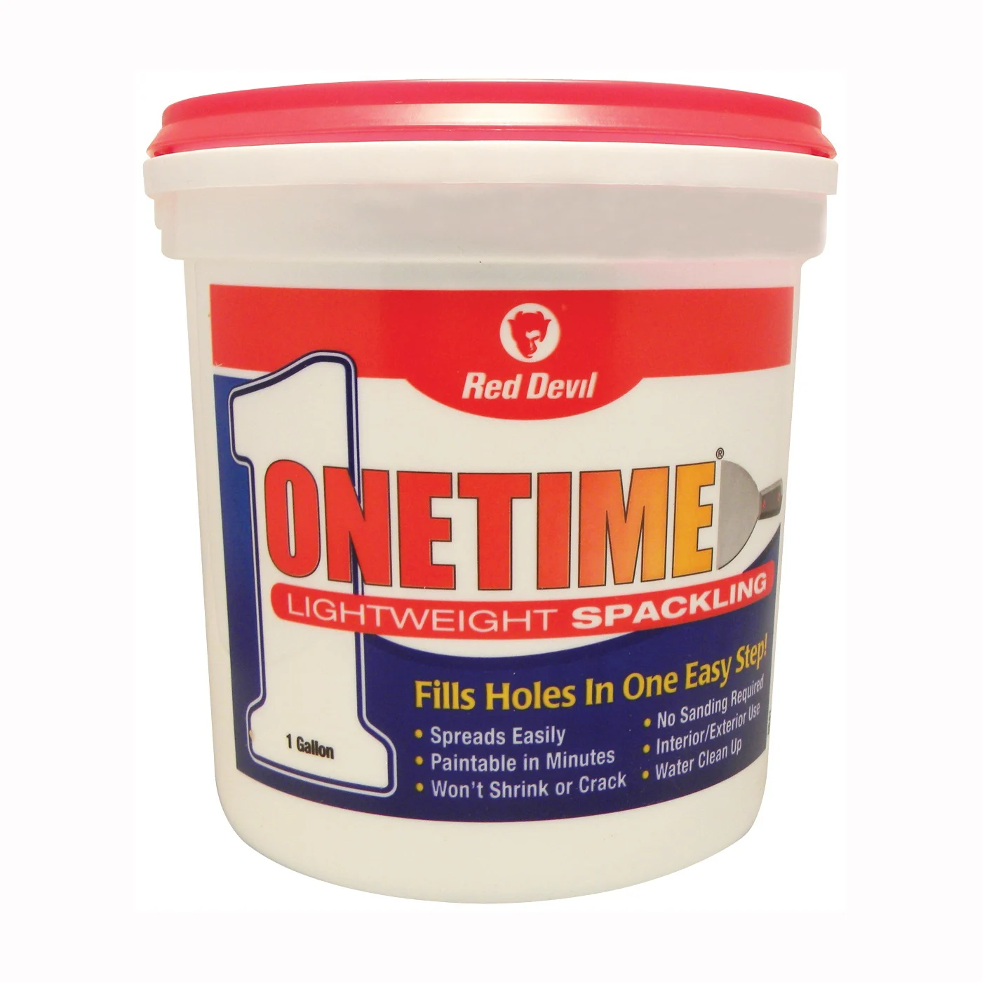 0541 Spackling Compound White, White, 1 gal Tub - Red Devil