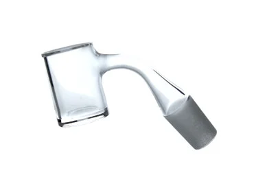 Beveled Fully Welded 2mm Thick Bottom Quartz Banger 18mm Male 45 Degree - VapeBrat