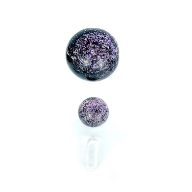 Terp Slurper Marble Pill Set: Purple Galaxy Dichro - VapeBrat