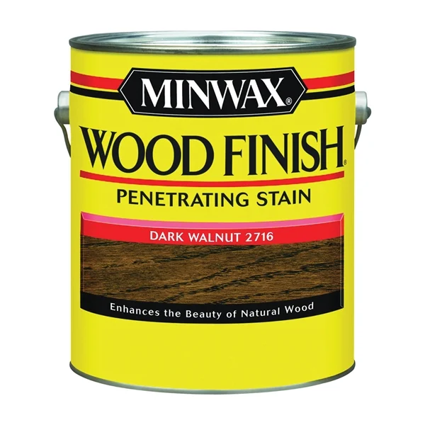 71012000 WoodStain, Semi-Transparent, Dark Walnut, Liquid, 1 gal, Can