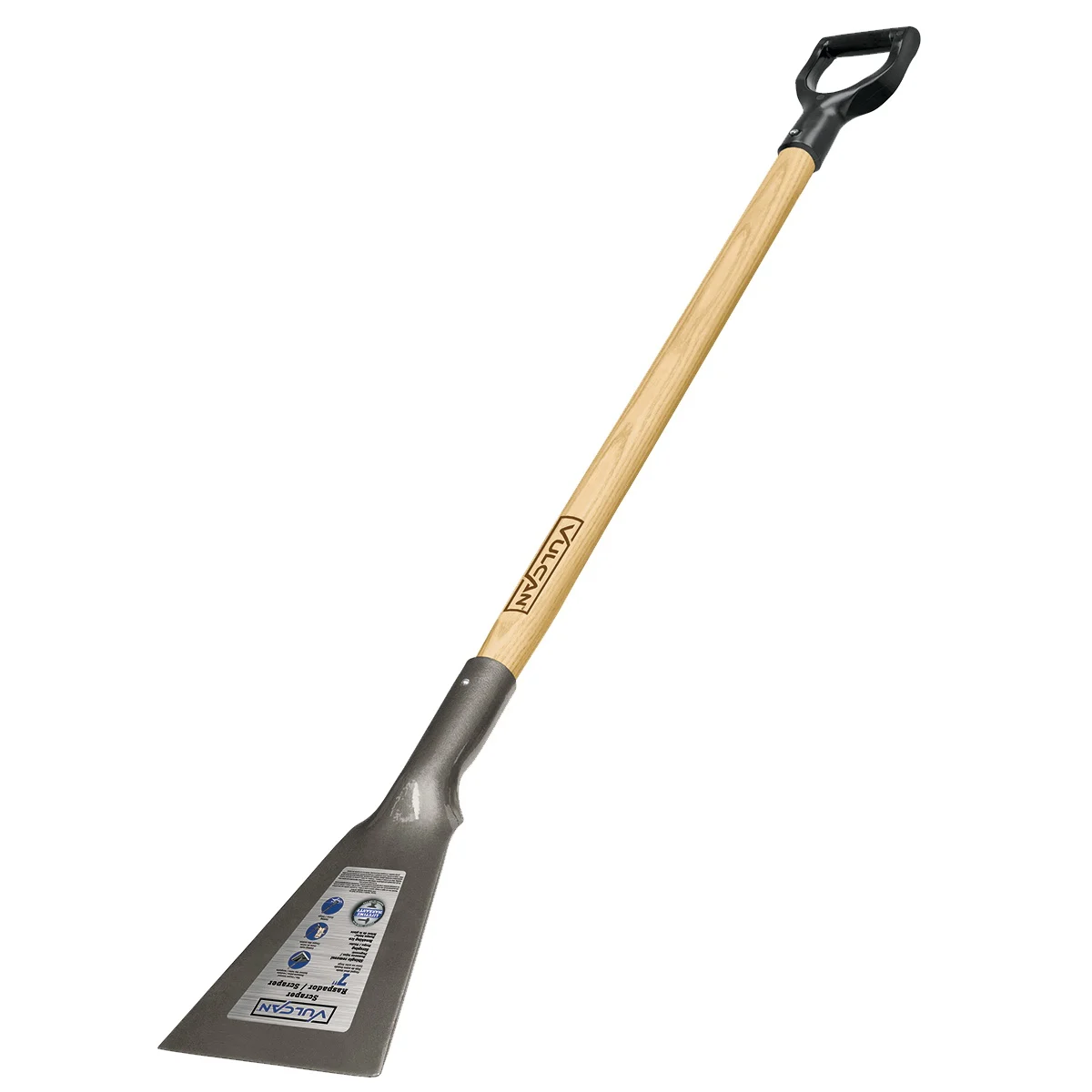 34552 SCR-7D Heavy-Duty Sidewalk Scraper, 7 in W Blade, 14 in L Blade, Steel Blade, Wood Handle