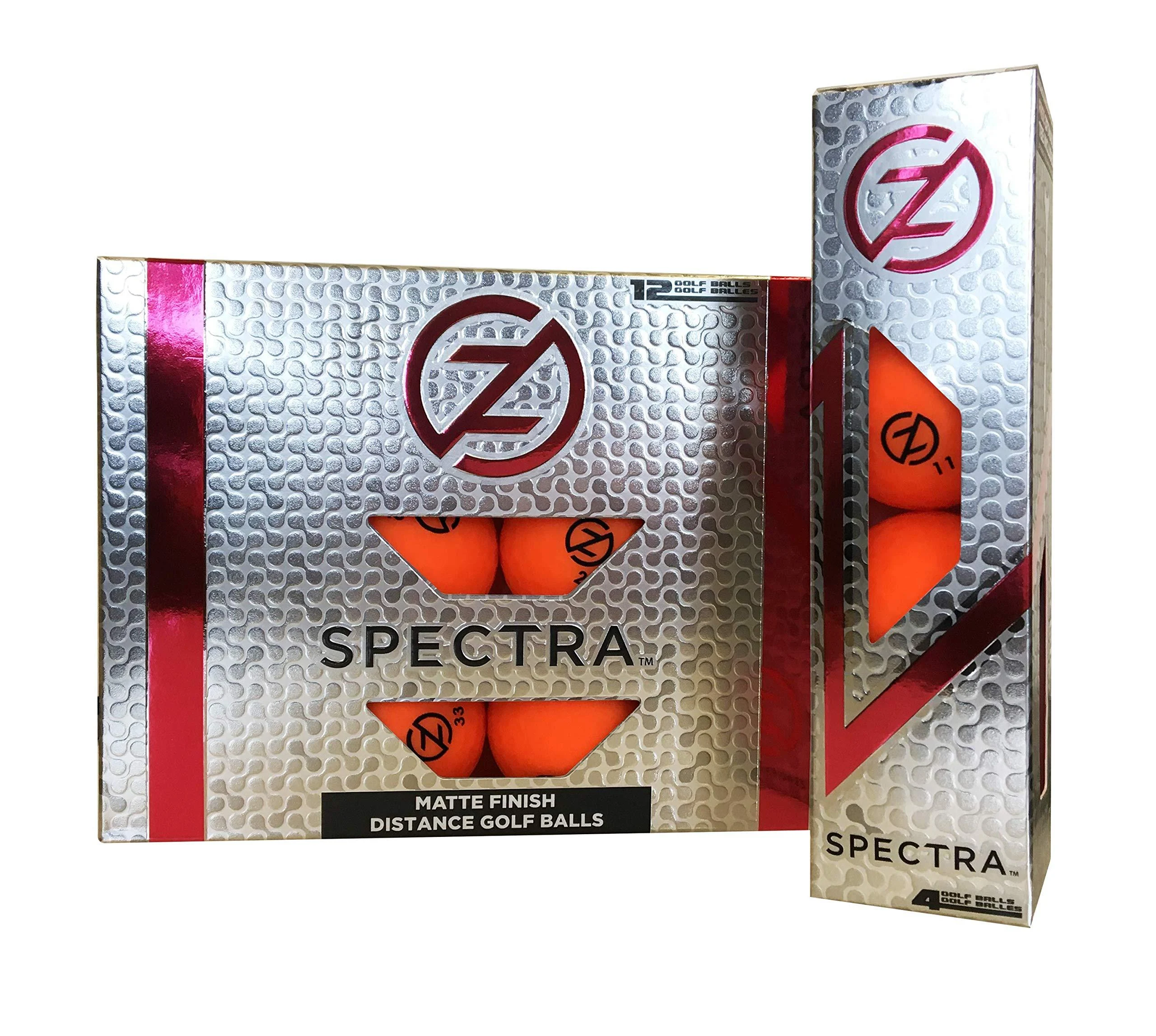 Zero Friction Spectra Golf Balls Neon Orange