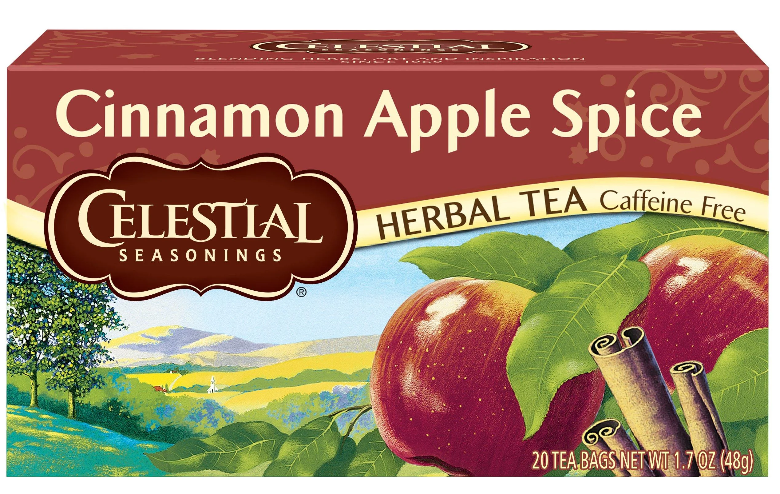 Celestial Seasonings Cinnamon Apple Spice Caffeine Free 20 Tea Bags 1.7 oz (48 g)