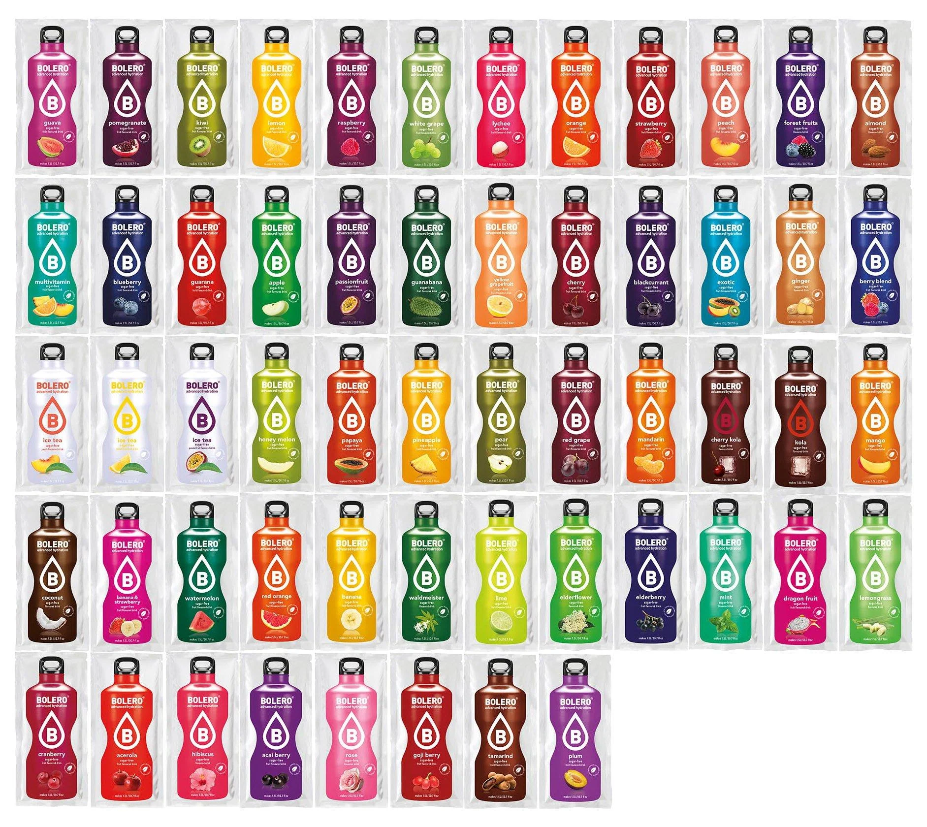 Bolero Drinks connoisseur package 56 types 501 g for 84 liters of drinks