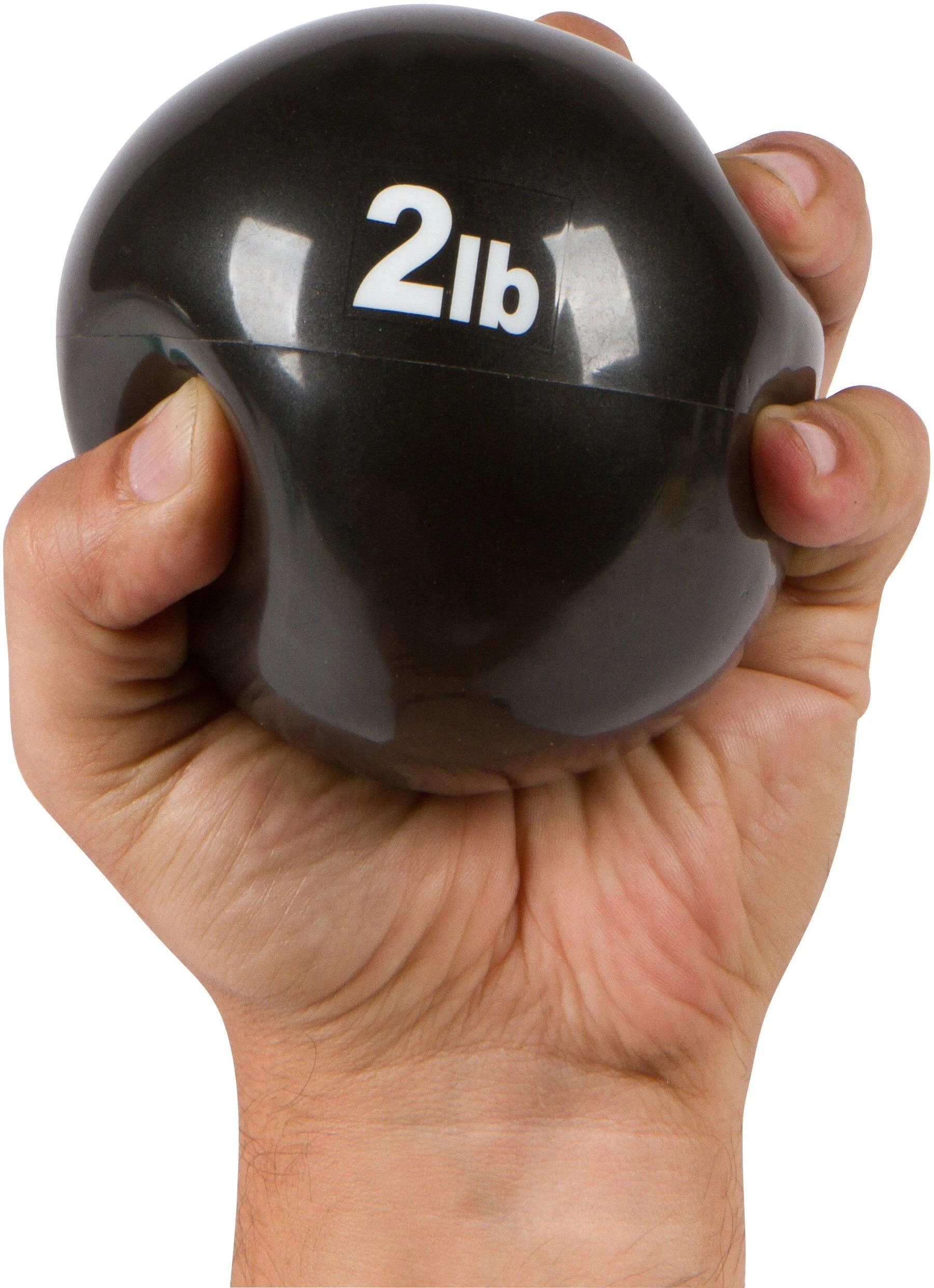 Trademark Innovations Weighted Toning Exercise Ball Black 2lbs