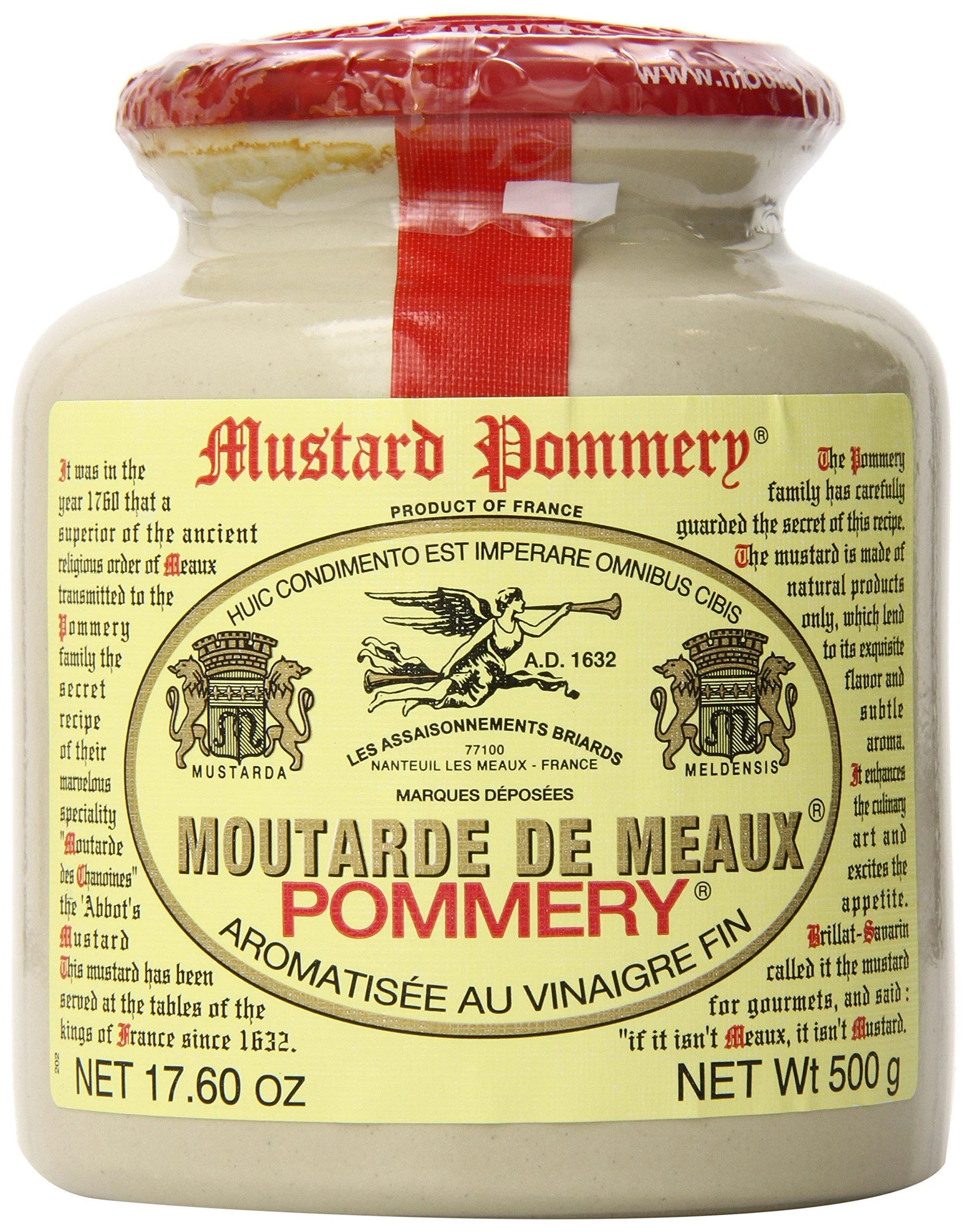 Pommery Meaux Mustard Stone Jar, 17.6-Ounce 1.1 Pound (Pack of 1)