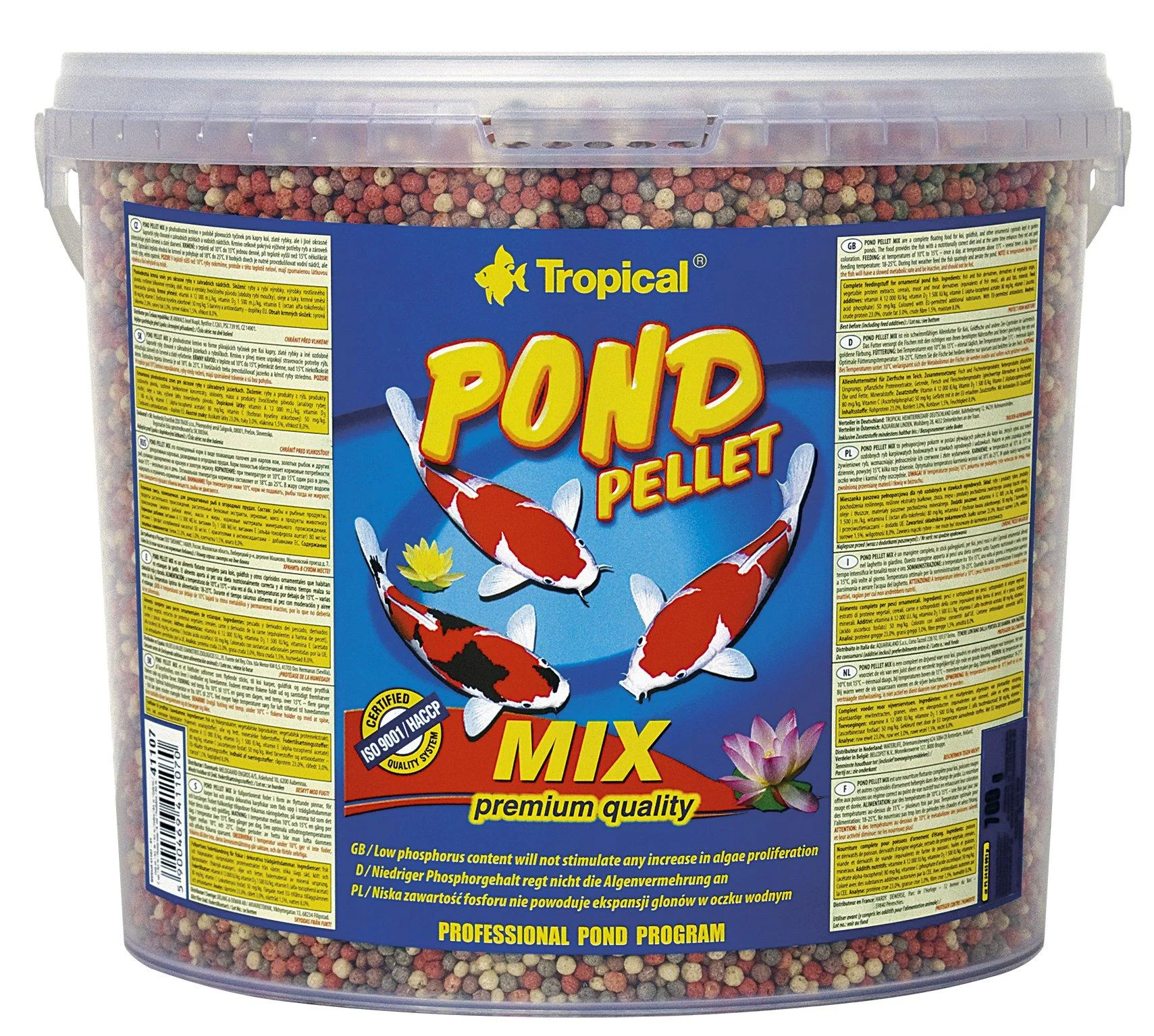 Tropical Pond Pellet Mix 1 pack (1 x 5 l) Seafood 5 l (1 pack)