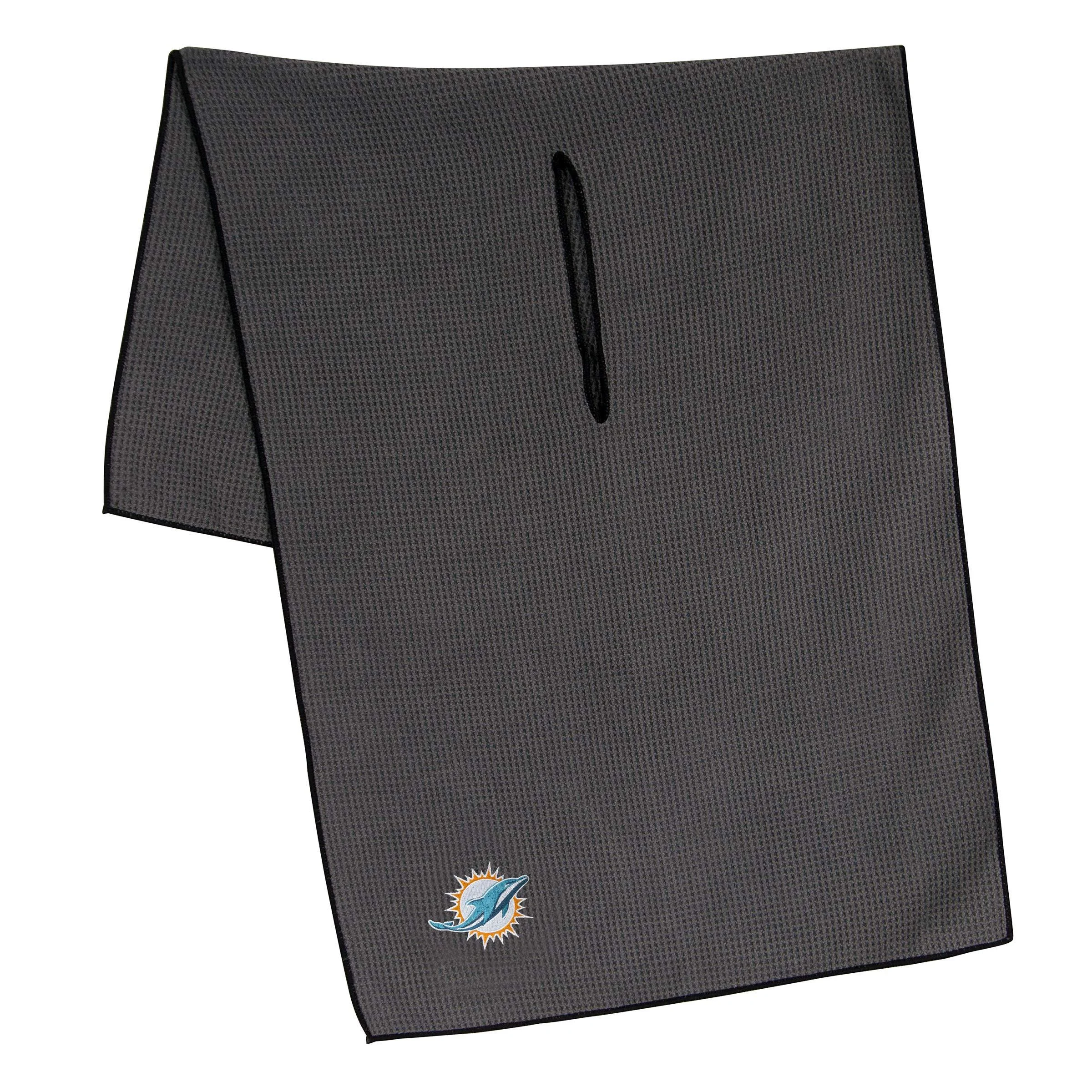 Team Effort NFL 19"x41" Grey Microfiber Towel Miami Dolphins