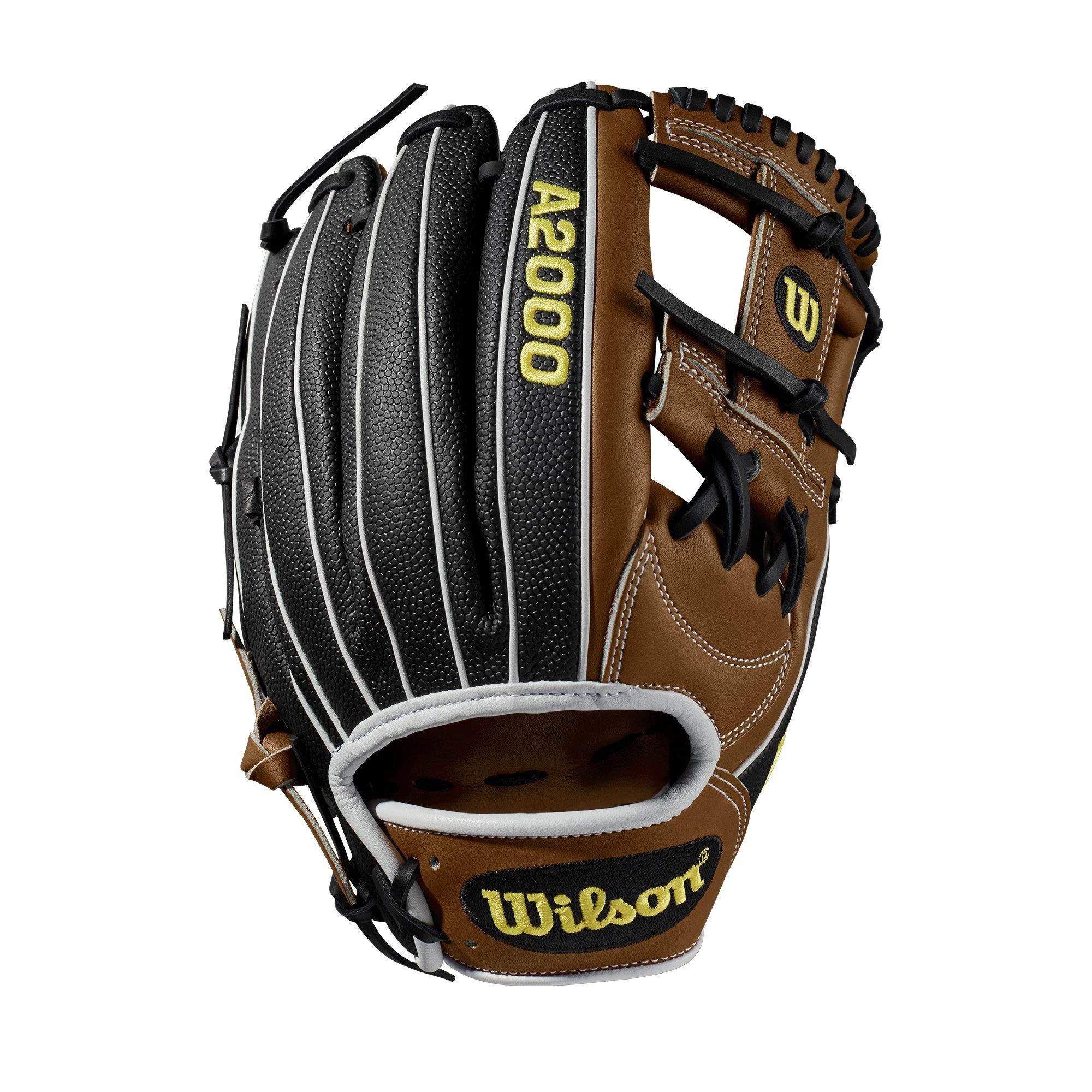 WILSON A2000 SS Baseball Glove Series Right Hand Throw 11.75-Inch Saddle Tan/White/Black