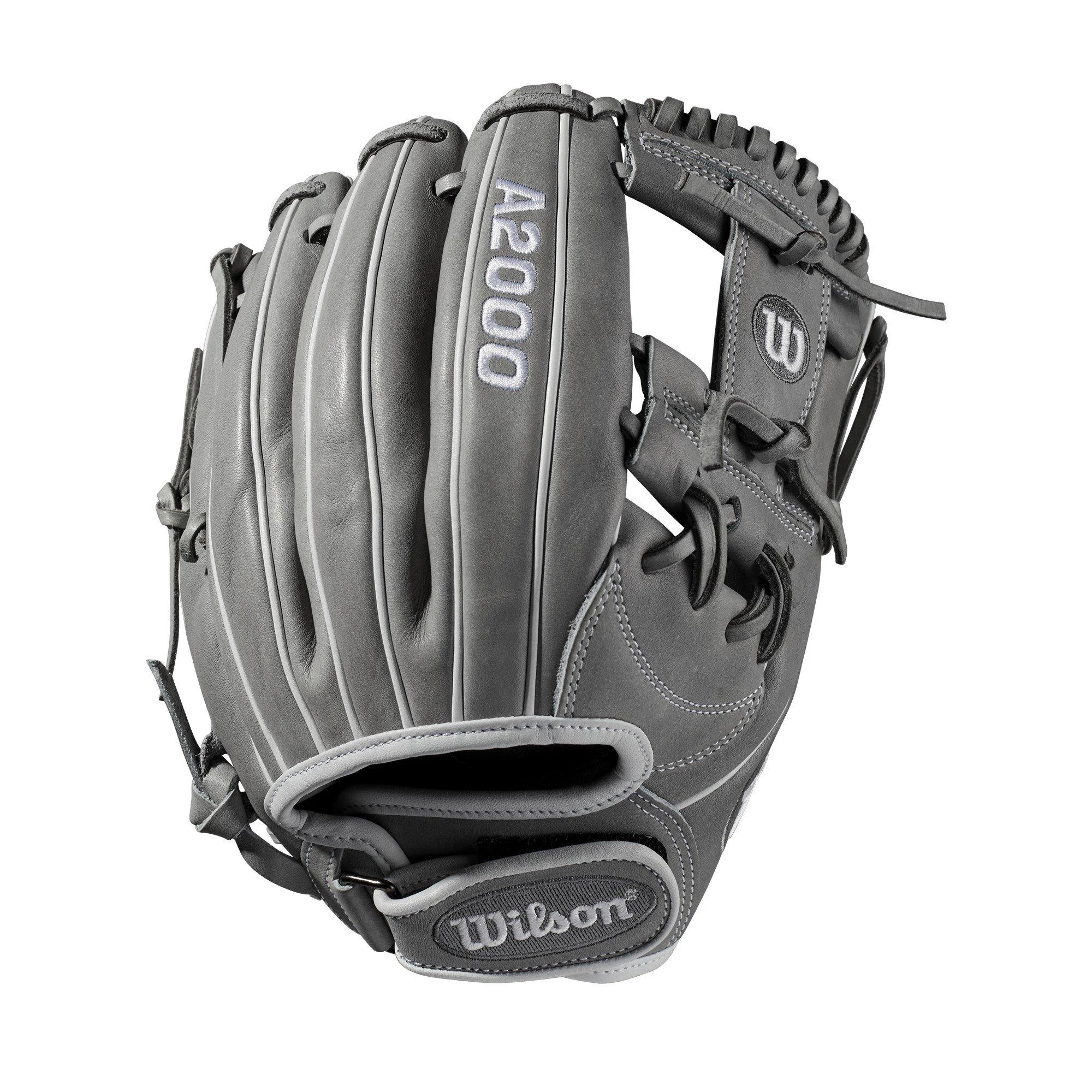 Wilson A2000 Fastpitch Glove Series Right Hand Throw 11.75" Grey/White - Infield Model
