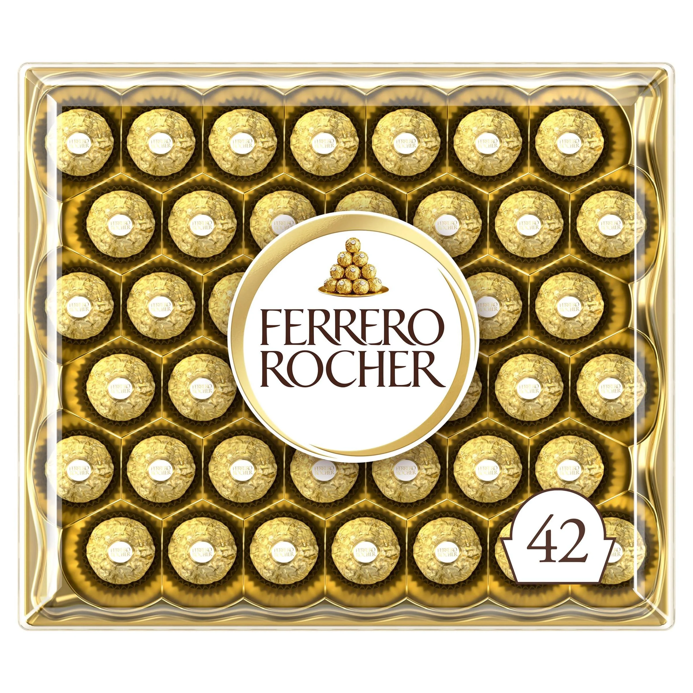 Ferrero Rocher Bo te de Rochers au Chocolat 525g Noisette 525 g (Lot de 42)