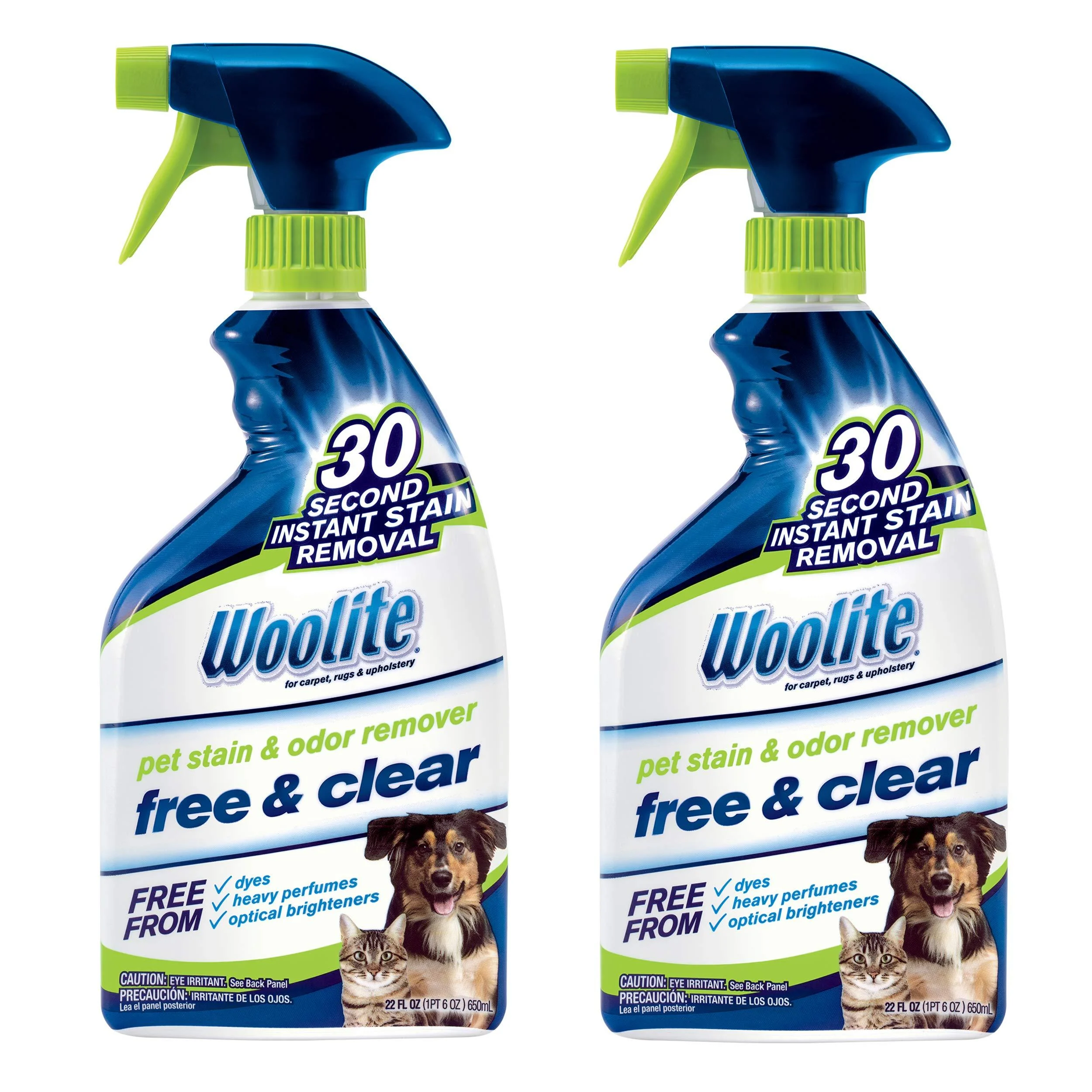 Woolite Free Clear Pet Stain Odor Remover 22oz (Pack of 2) 2719 - Bissell