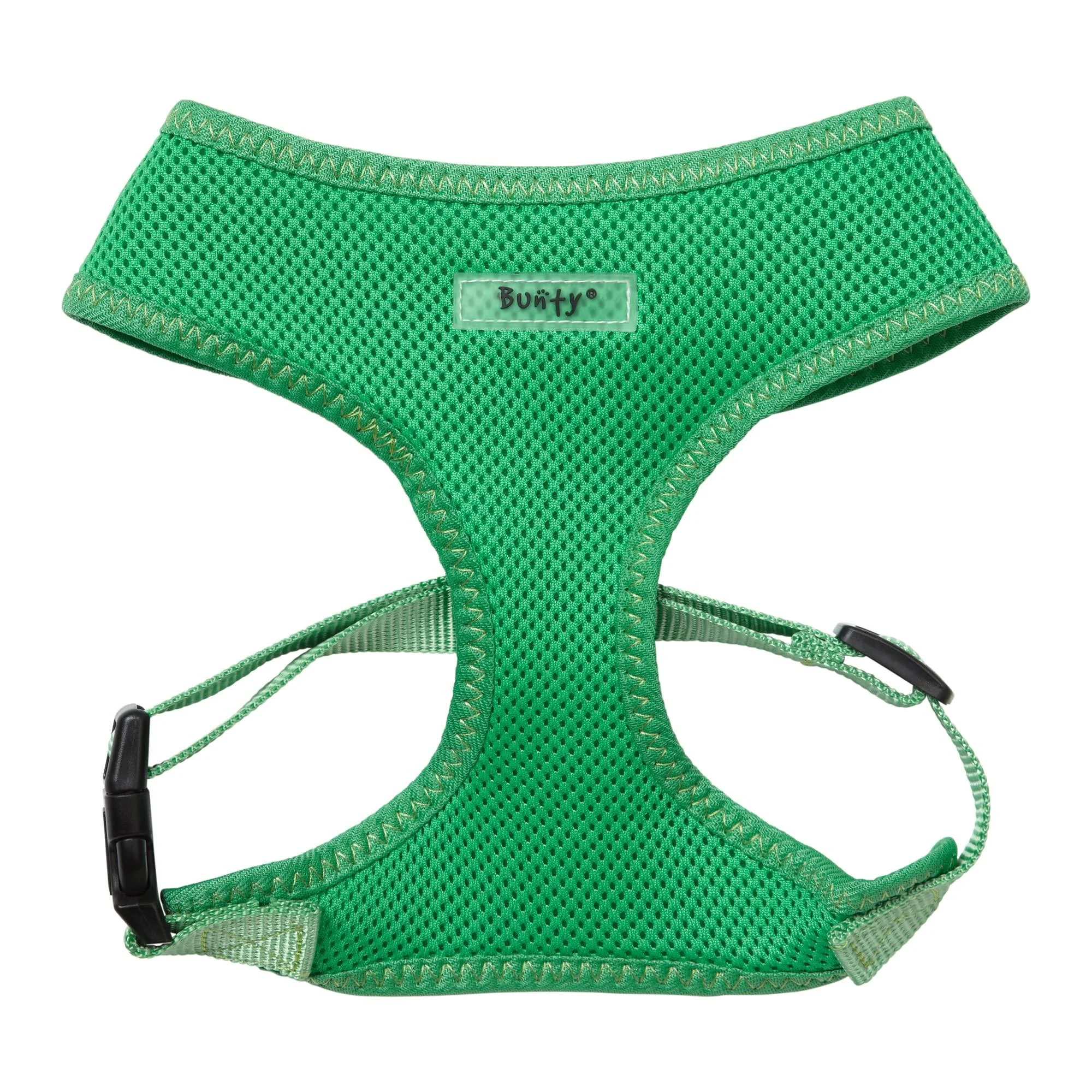 Bunty No Pull Dog Harness Medium - Soft Breathable Durable and Adjustable Dog Cat and Puppy Vest Harnesses Lightweight Anti Pull Dog Harness - Green Back D-Ring Medium Dogs Green Medium