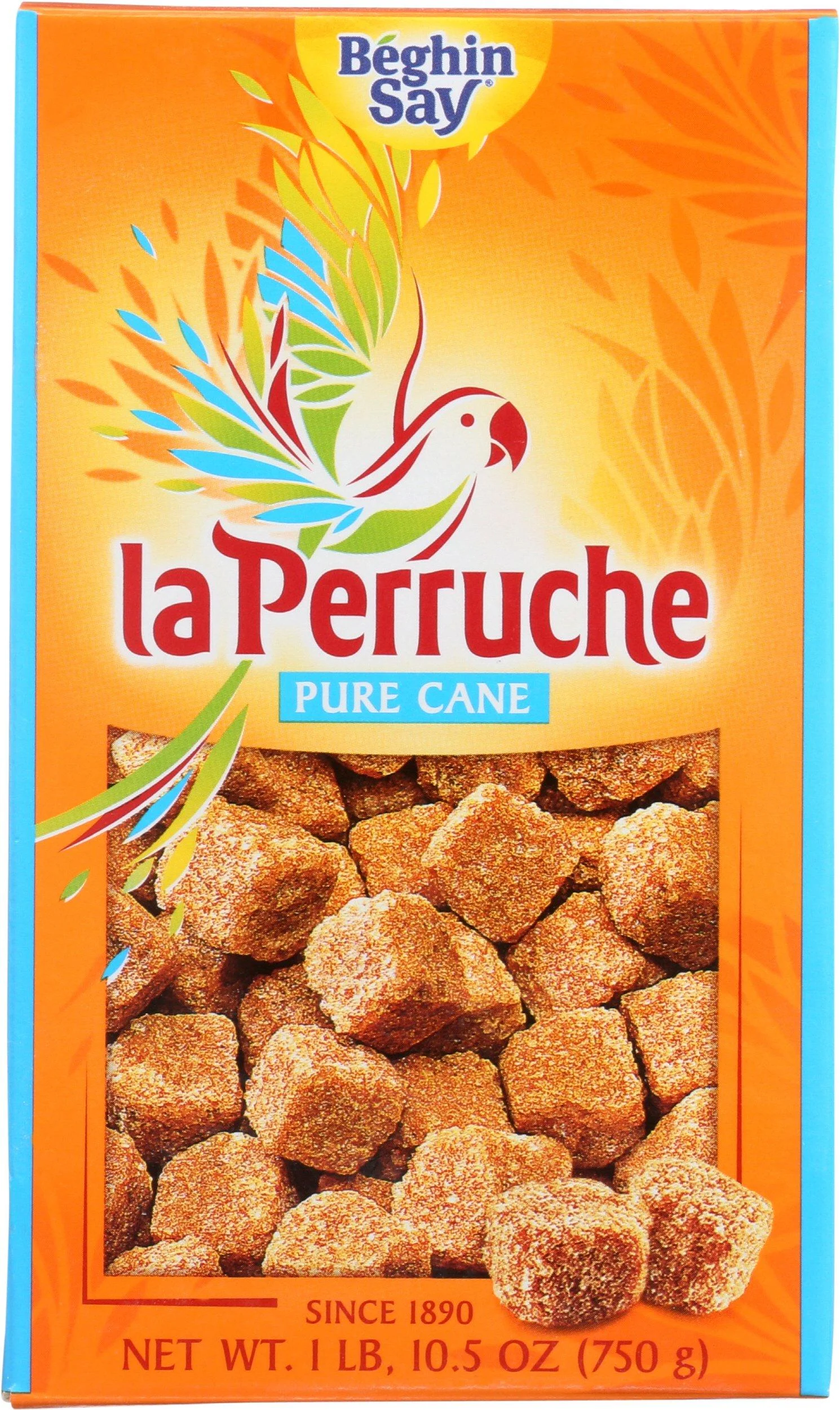 La Perruche Pure Cane Brown Sugar Cubes, 1.65 Pound Box (750 Grams) - IHEX