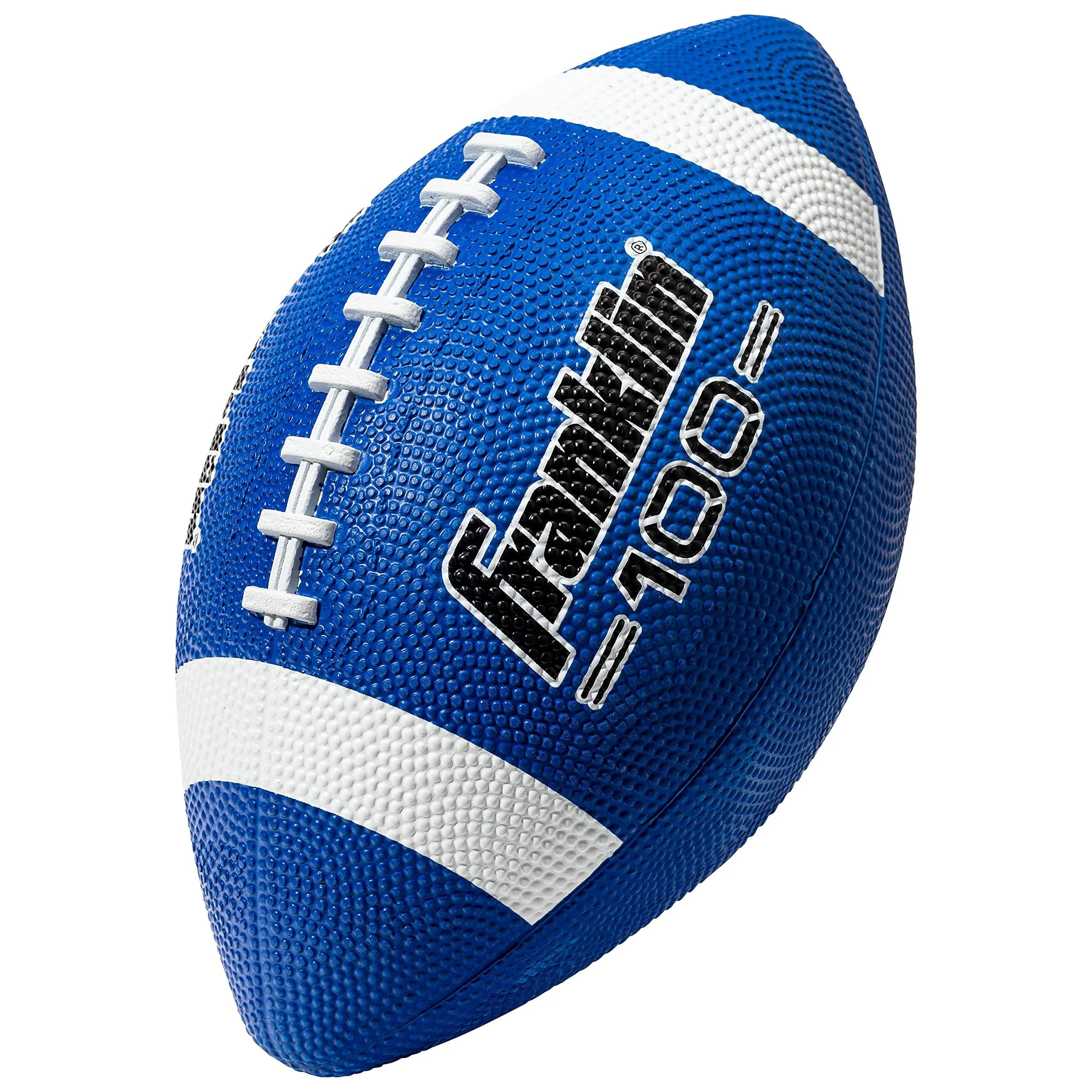 Franklin Sports Junior Football - Grip-Rite 100 1 Pack Blue/White