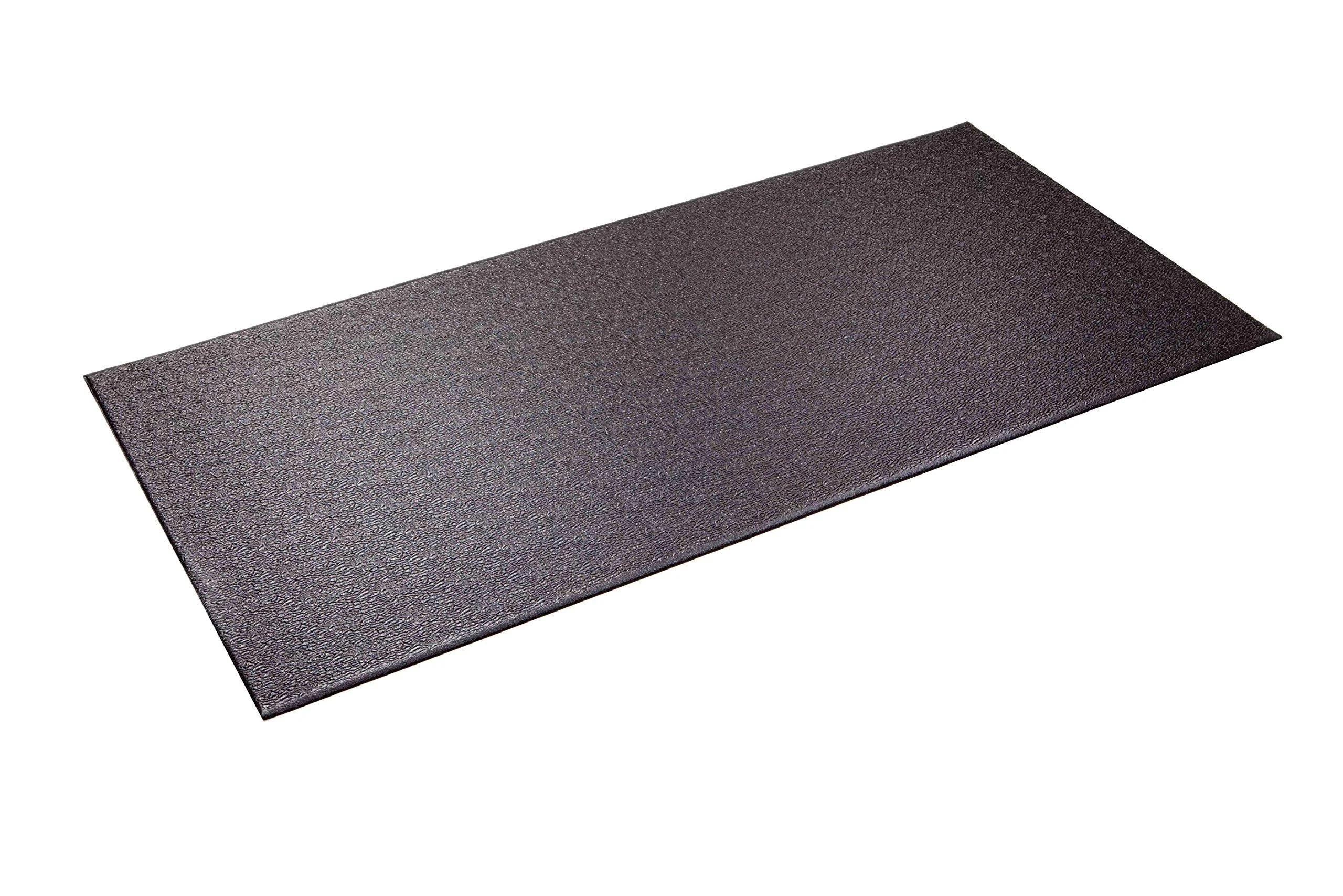 SuperMats Made in U.S.A. for Indoor Cycles Recumbent Bikes Upright Exercise Bikes and Steppers Black 76.2 cm x 152.4 cm