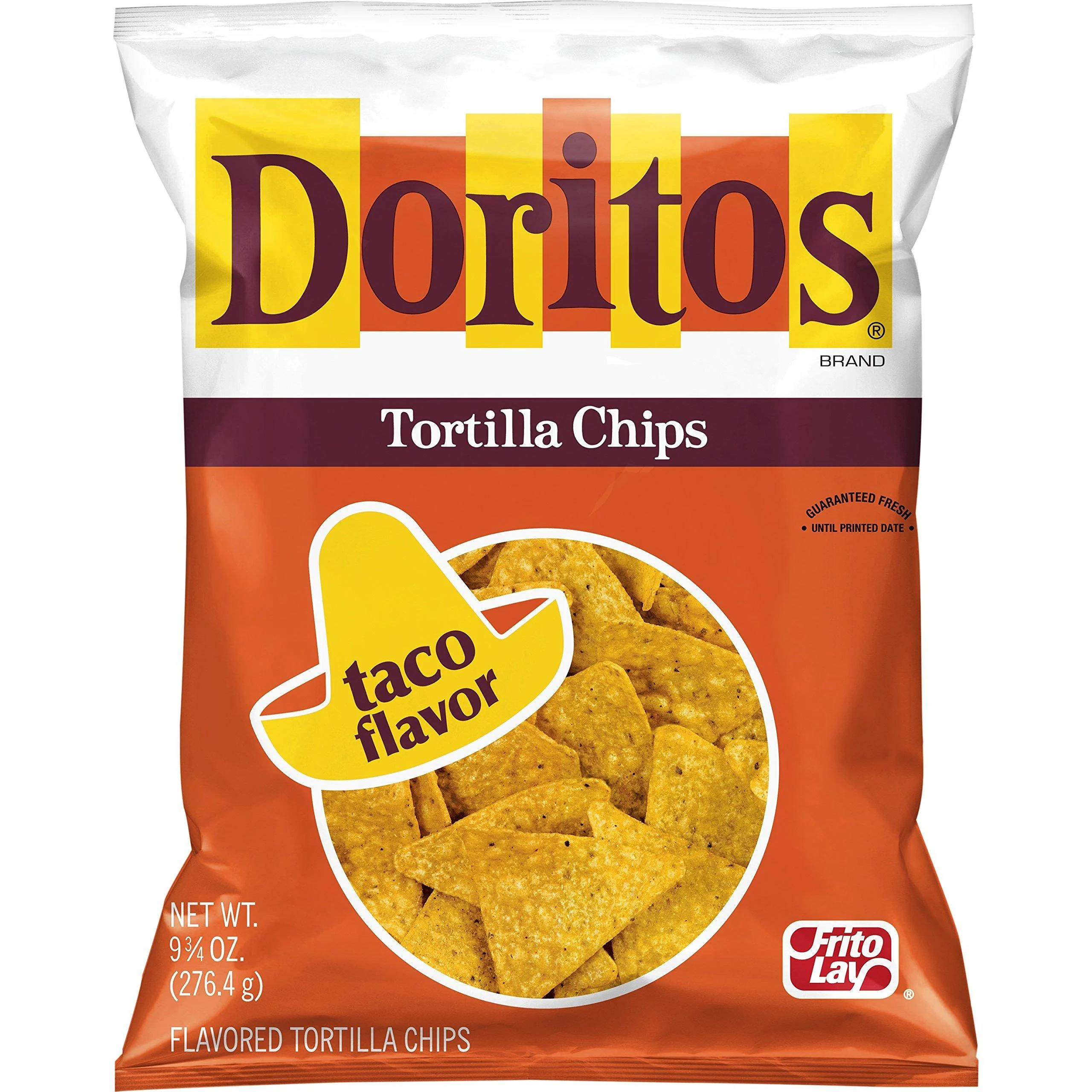 Doritos Tortilla Chips, Taco, 9.5 Ounce Taco 9.5 Ounce (Pack of 1)