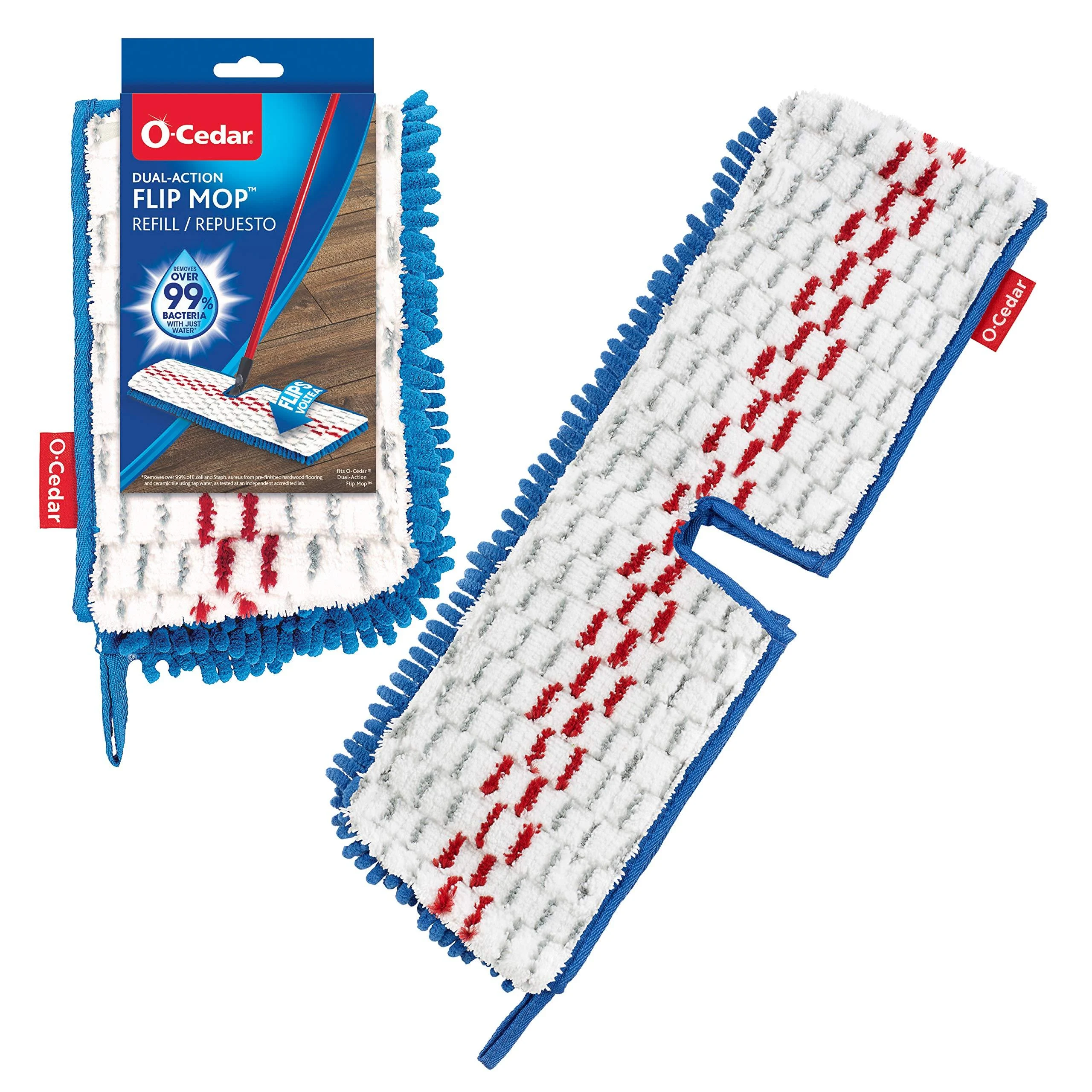 O-Cedar Dual-Action Microfiber Flip Mop Refill 1