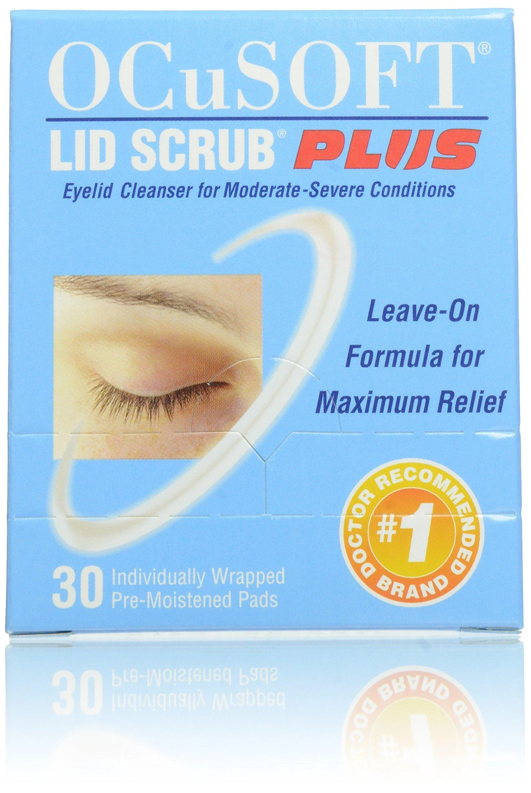 OCuSOFT Lid Scrub Plus Pre-Moistened Pads, 30 Count 30 Count (Pack of 1)