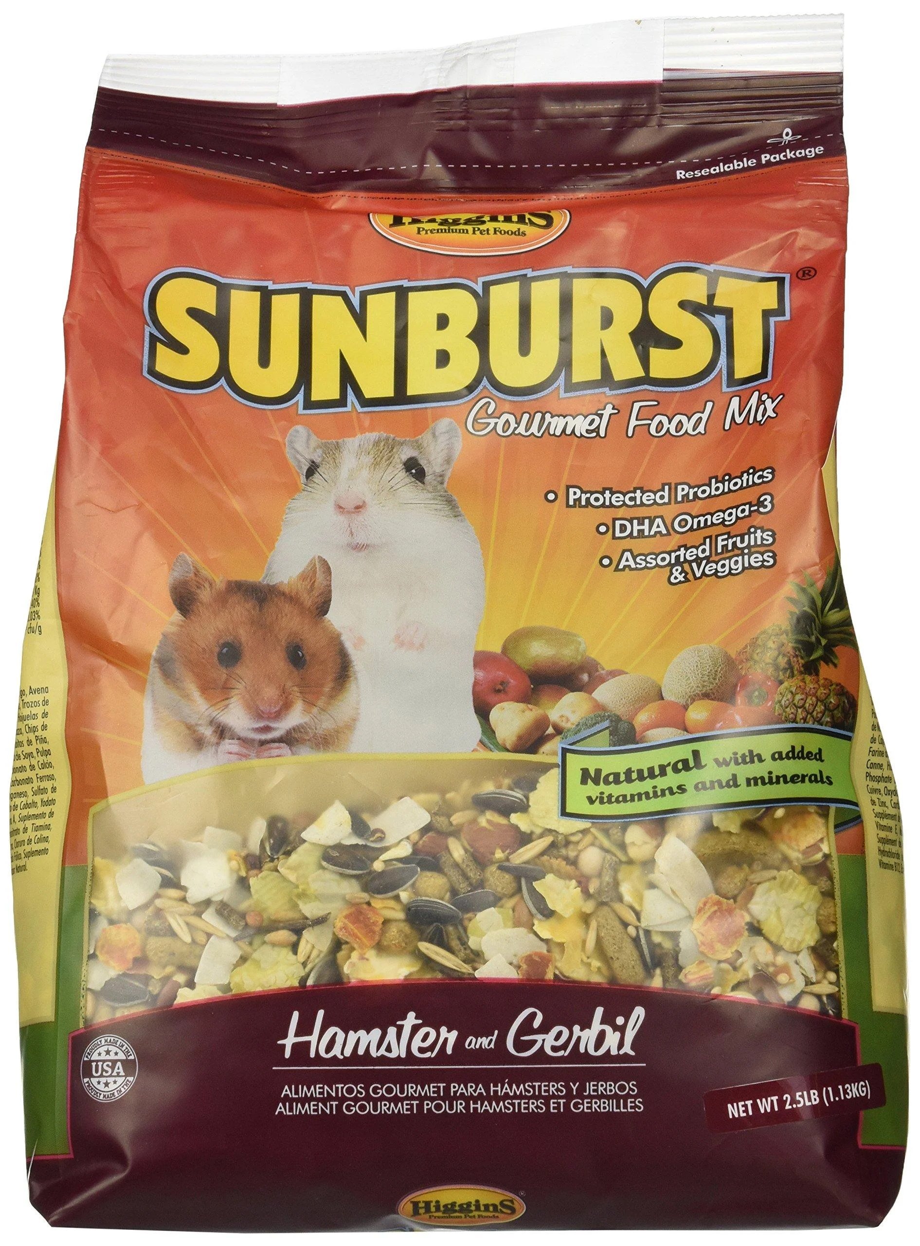 Higgins Sunburst Gourmet Food Mix For Hamsters And Gerbils