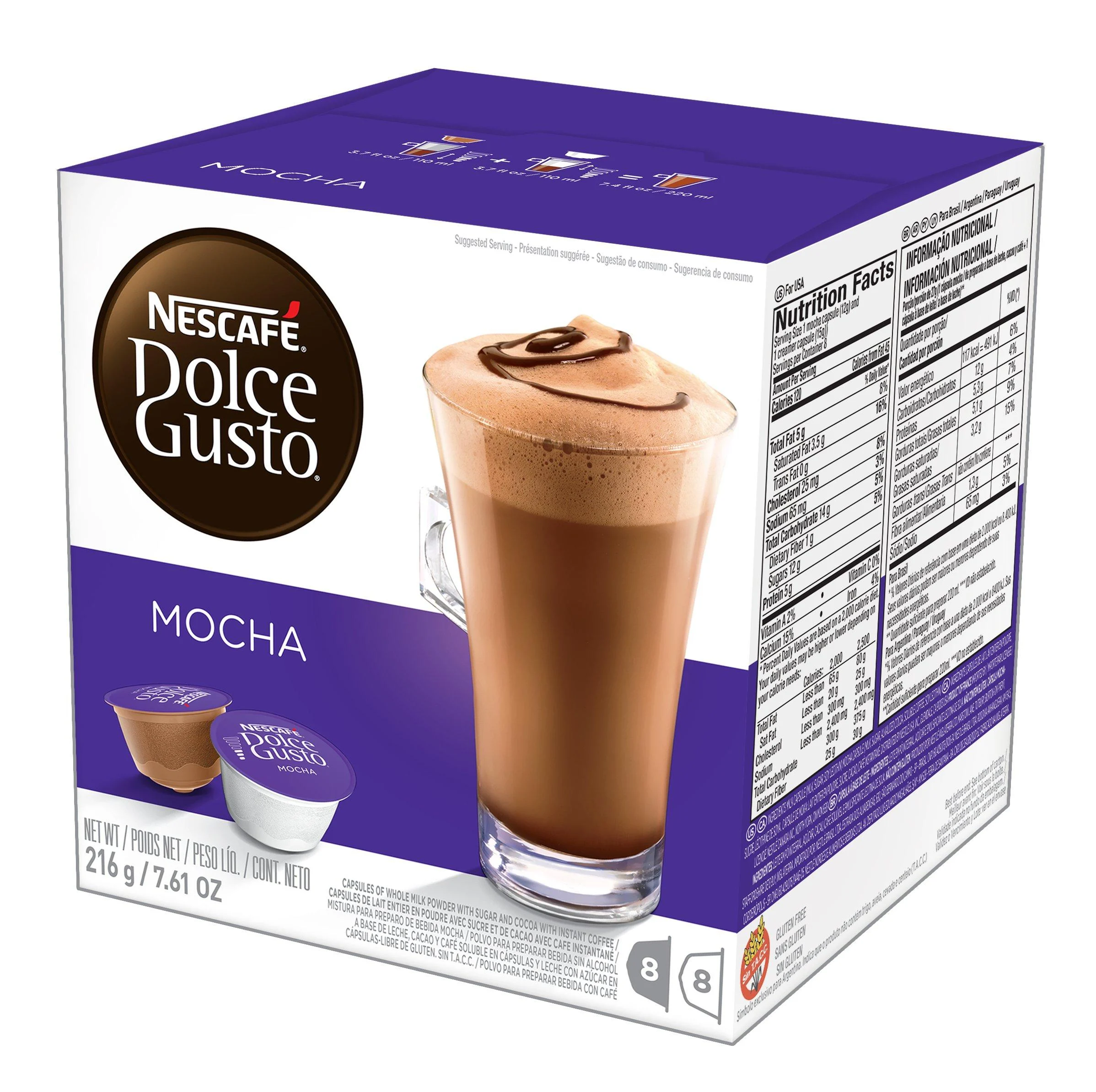 Nescafe Dolce Gusto for Nescafe Dolce Gusto Brewers Mocha 48 Count Mocha 48 - NESCAFEDOLCE GUSTO