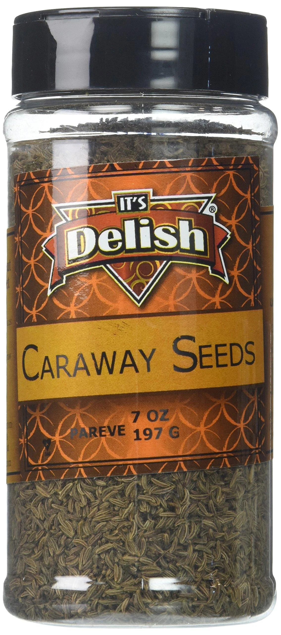 Gourmet Caraway Seeds by Its Delish, Medium Jar, 7 oz 7 Ounce (Pack of 1) - It's Delish