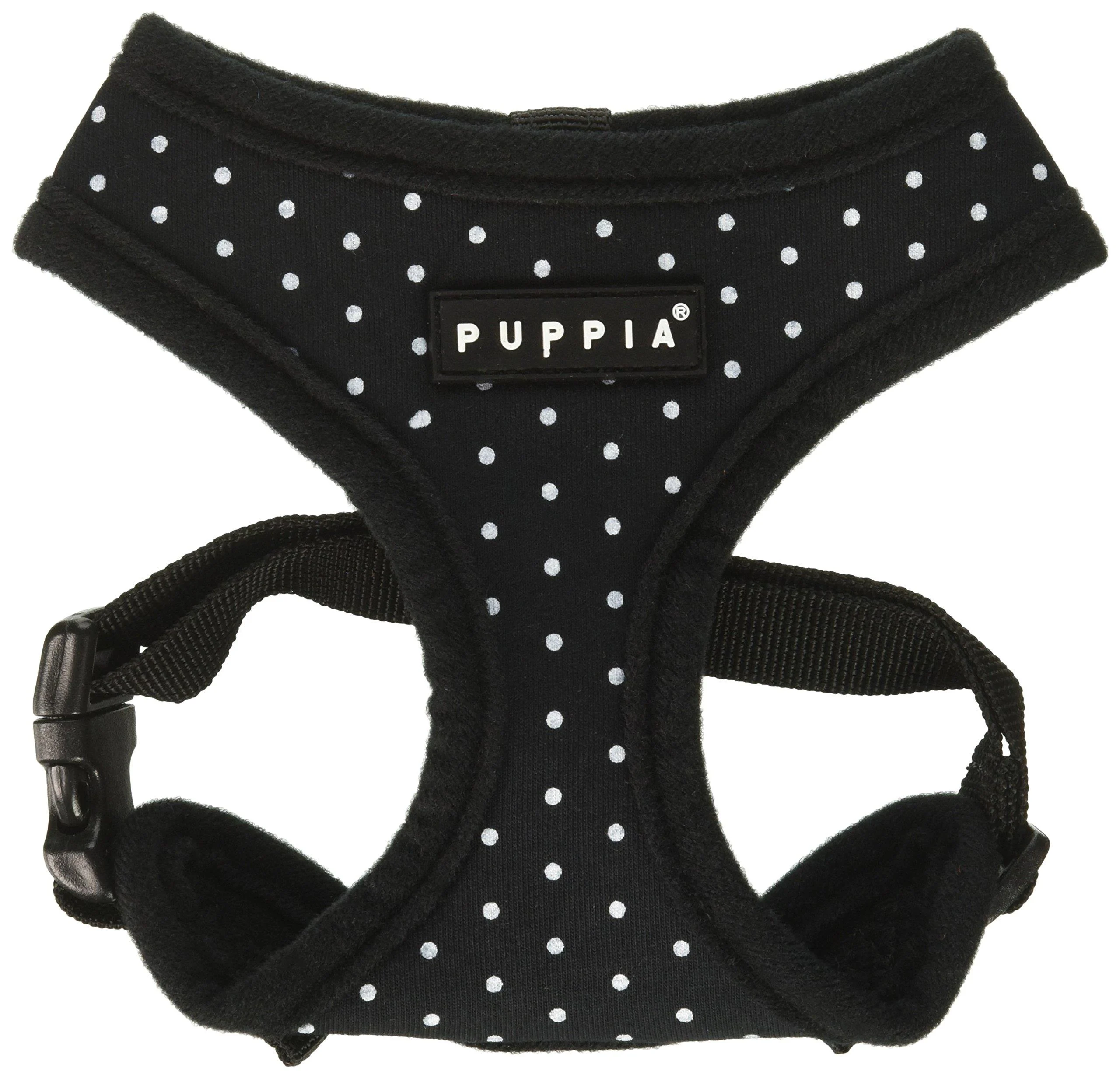 Puppia Dotty Harness A Black Small