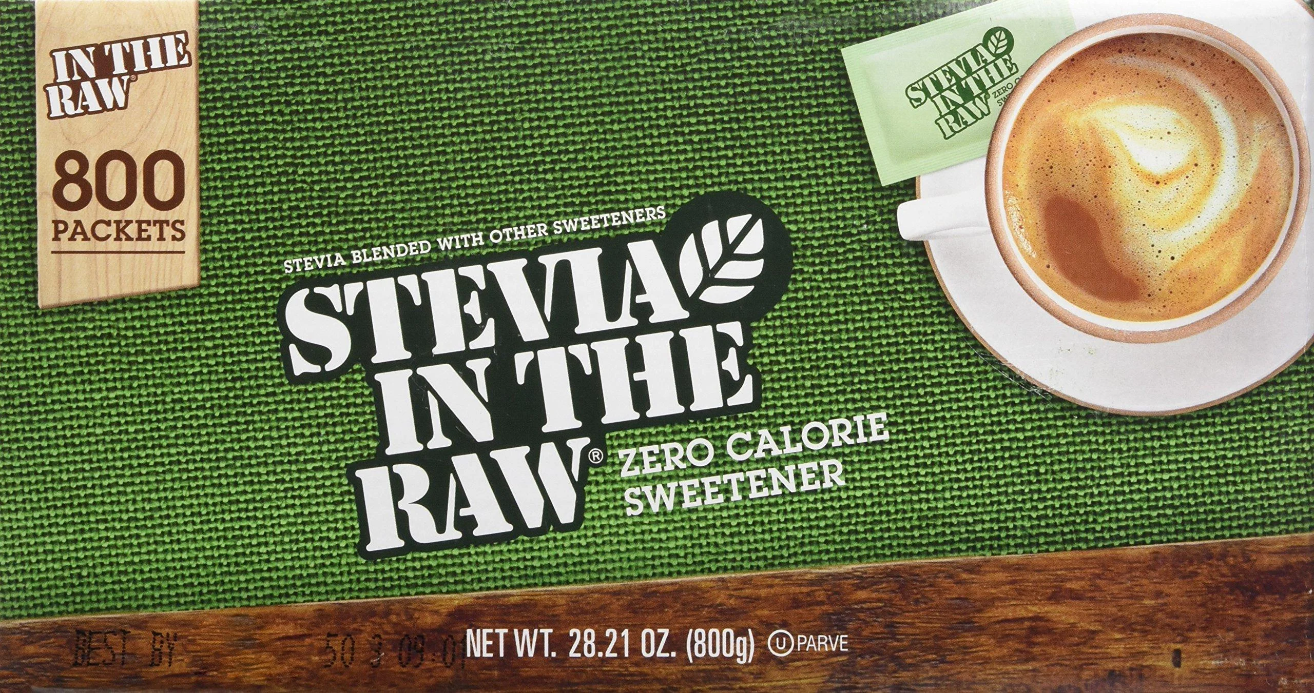 Stevia In The Raw Zero-Calorie Sweetener, 800 ct. 800 Count (Pack of 1)