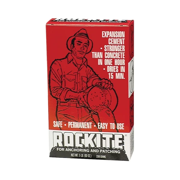 10005 Expansion Cement, Powder, White, 1 hr Curing, 5 lb Box - Rockite