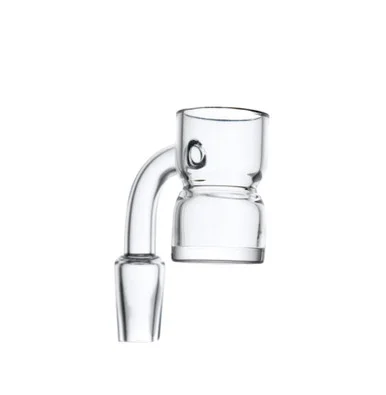 Opaque Bottom Splash Guard Banger: 14mm Male 90 Degree - VapeBrat