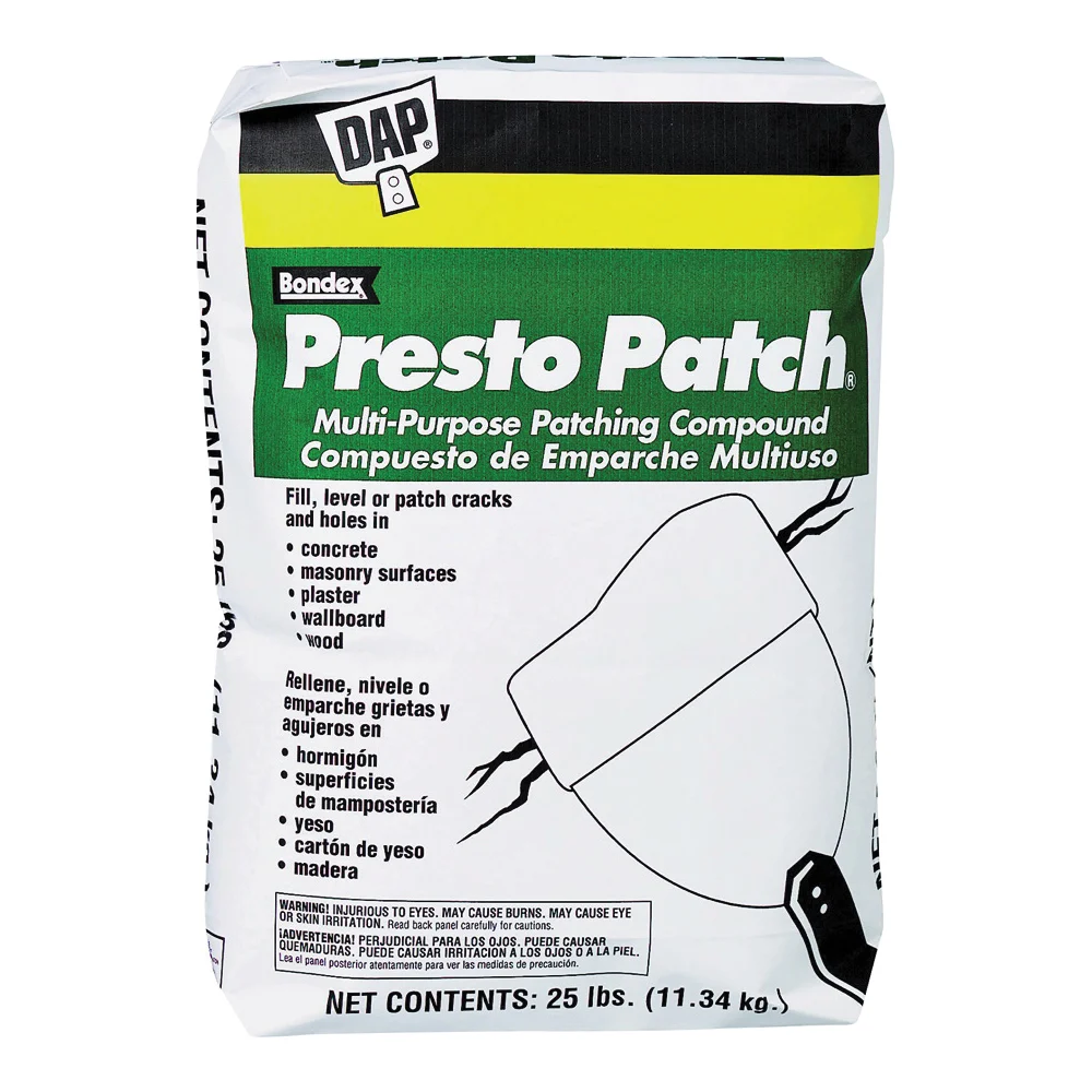 Presto Patch 58552 Patching Compound, White, 25 lb Bag - DAP