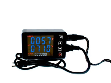 Dual Temp Display LCD Enail Temperature Controller and Power Cord by VapeBrat