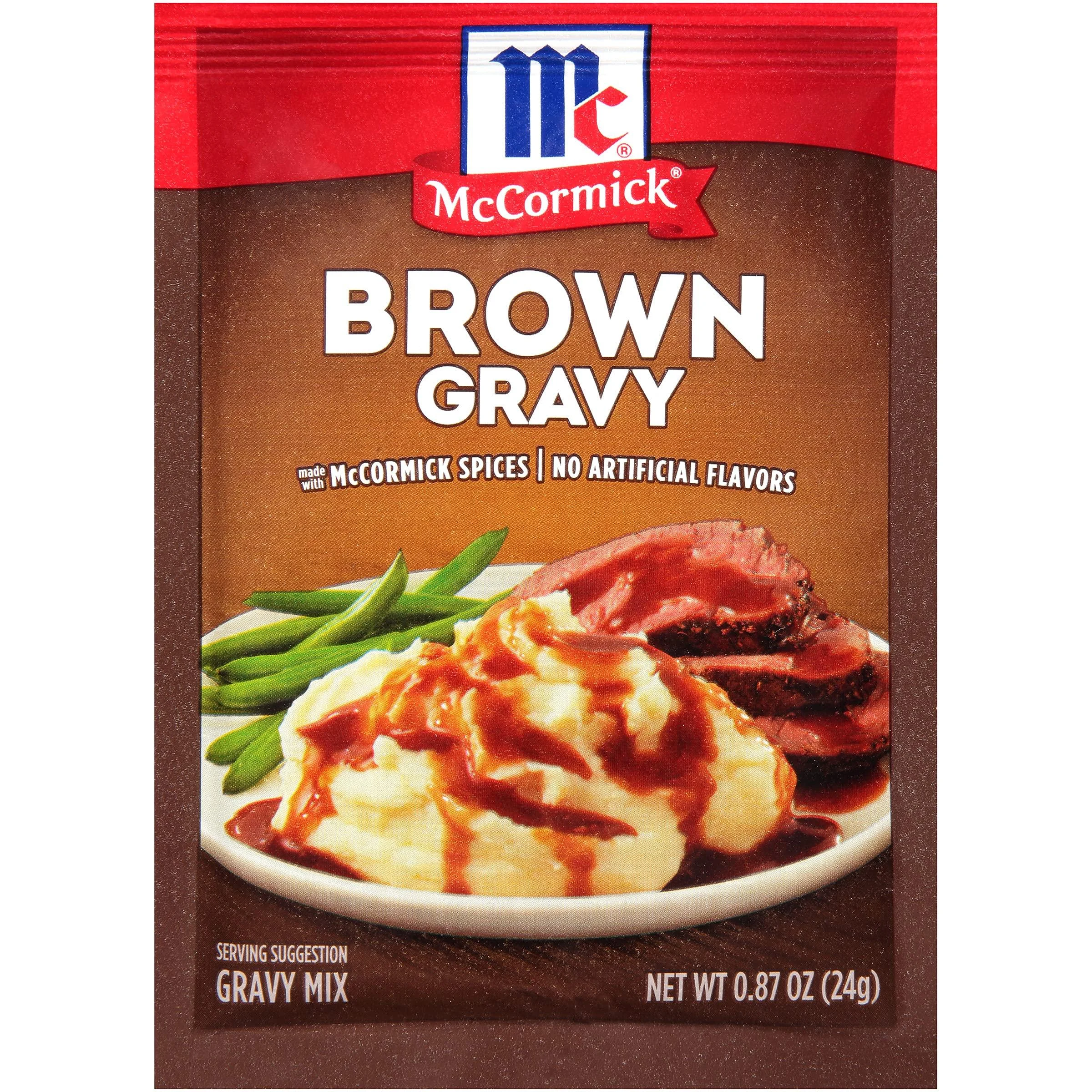 McCormick Brown Gravy Mix, 0.87 oz 0.87 Ounce (Pack of 1)