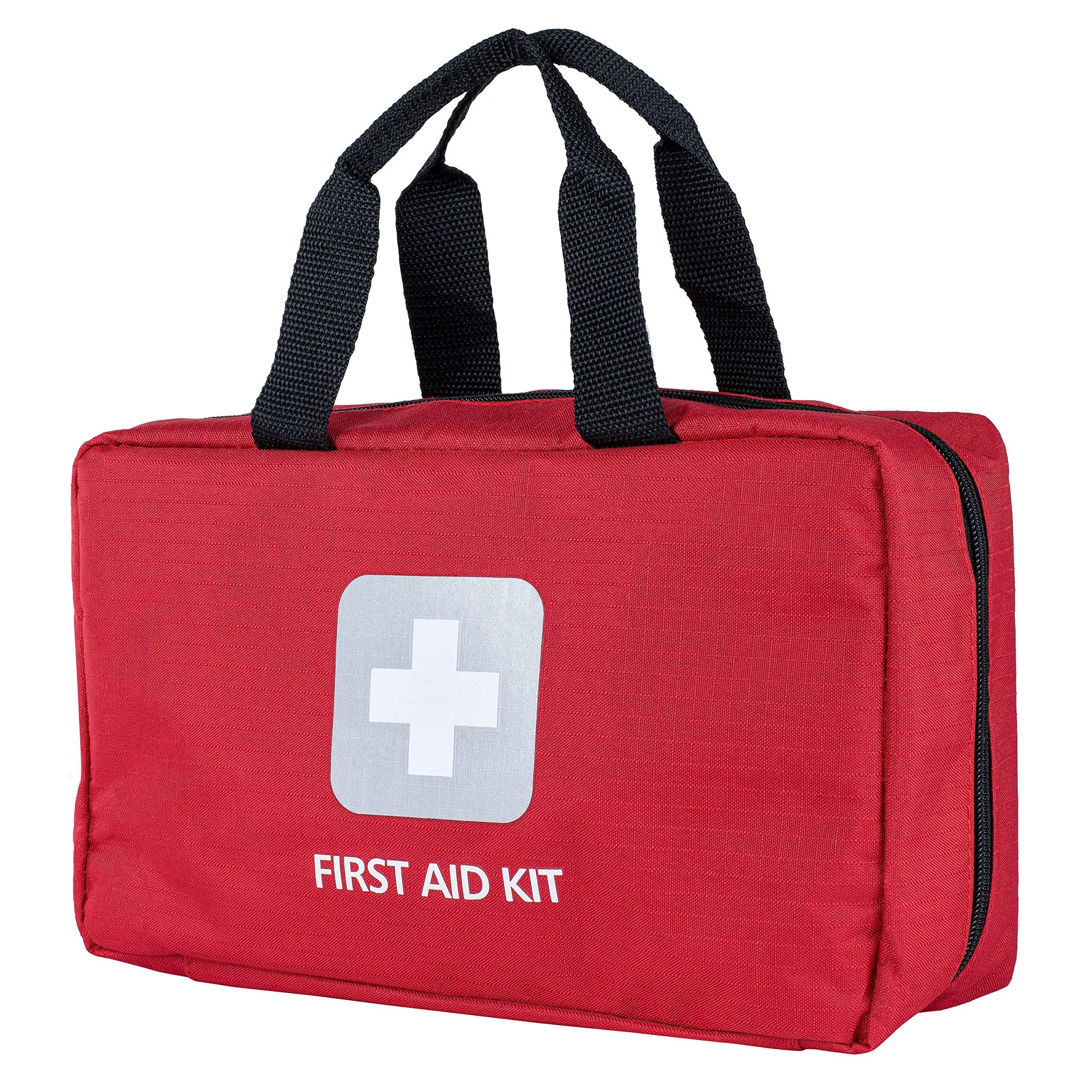 Thrive Home Essentials First Aid Kit - 291 FSA HSA Approved Products Includes Multi-Sized Bandage, Gauze, Wipes, Scissors, Gloves, Whistle, Tape, Ice Pack, and More for Car, Camping, Travel 291 Piece - Bag