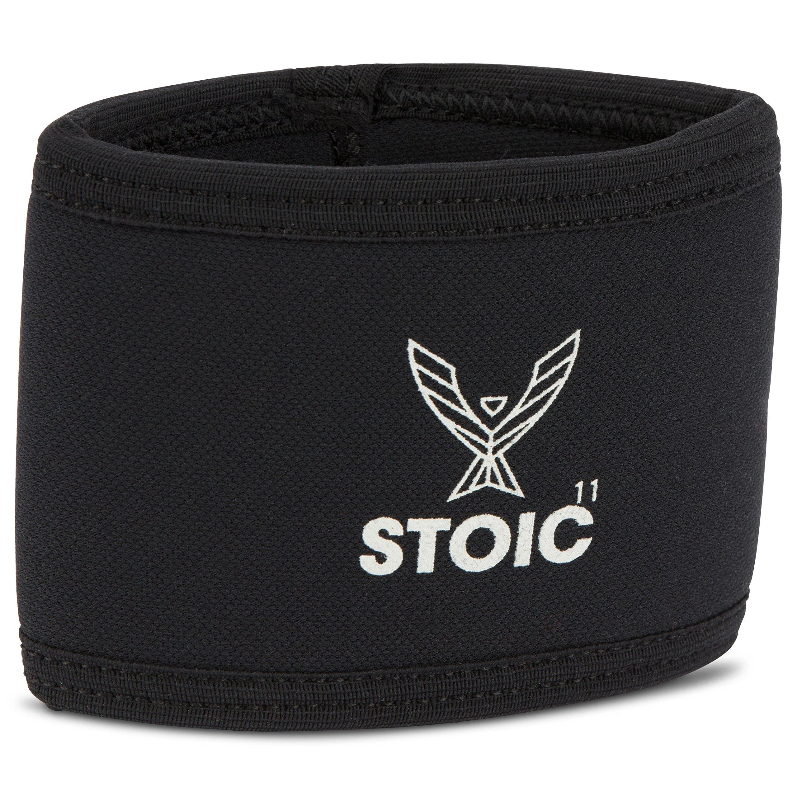 Stoic 7MM Compression Sleeve Cuff (Heavy Neoprene Construction) for arm Elbow Lower Leg Compression and Warmth While Weight Lifting Powerlifting Bench Pressing (9 Inch Black) 9 Inch Black - Evolutionize