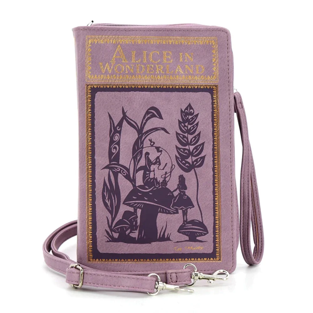 Alice In Wonderland Book Clutch Bag - COMECO INC.
