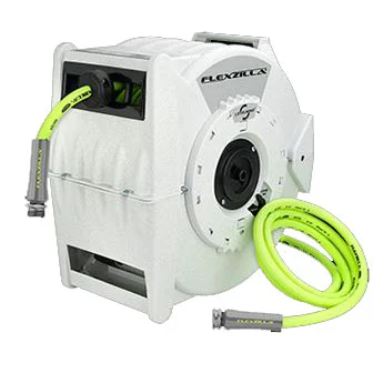 Levelwind L8340FZ Hose Reel, Includes 70 ft 1/2 in Dia Hose, Automatic Winding, Polypropylene - Flexzilla